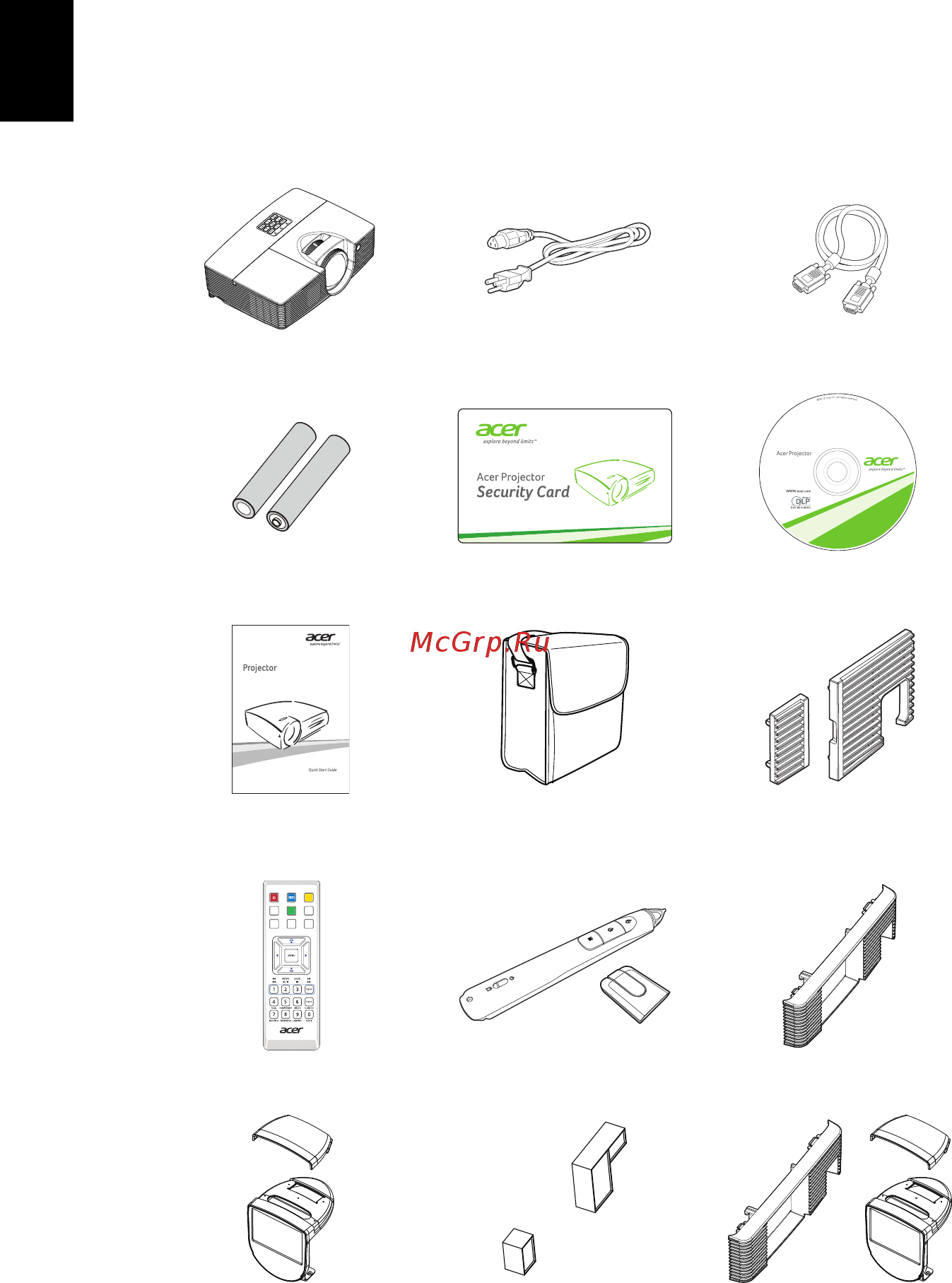 Acer S1283e MR.JK011.001 [12/67] Комплектность