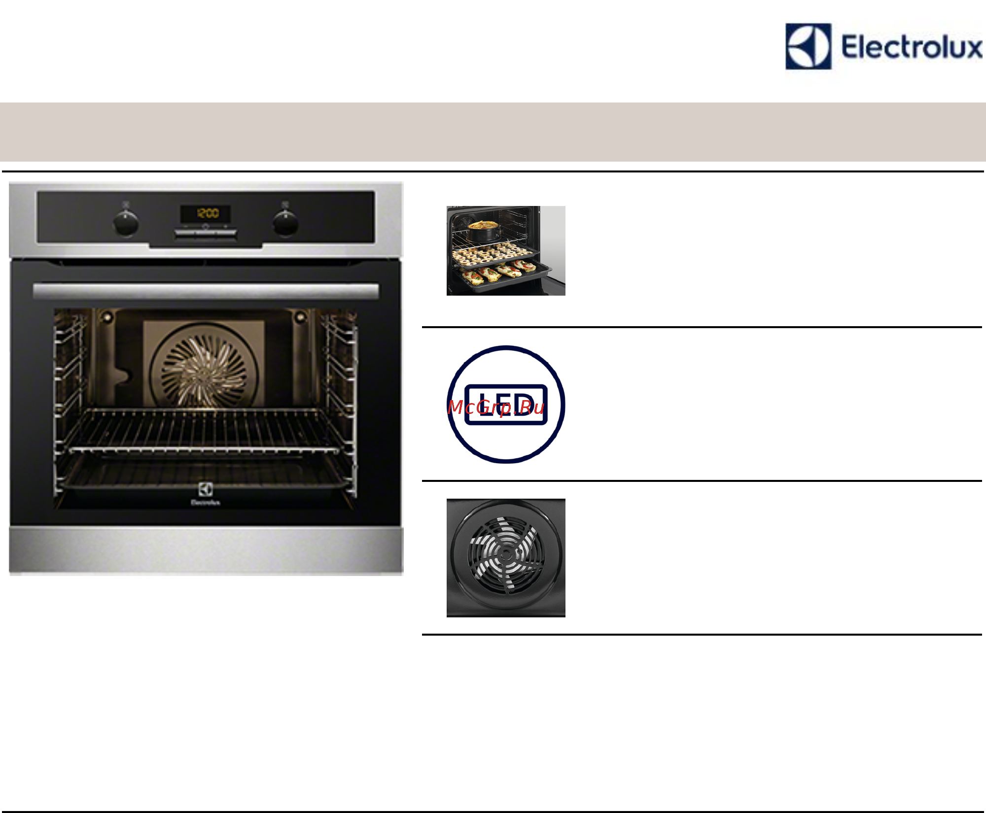 Electrolux EOB55450AX Технические характеристики онлайн