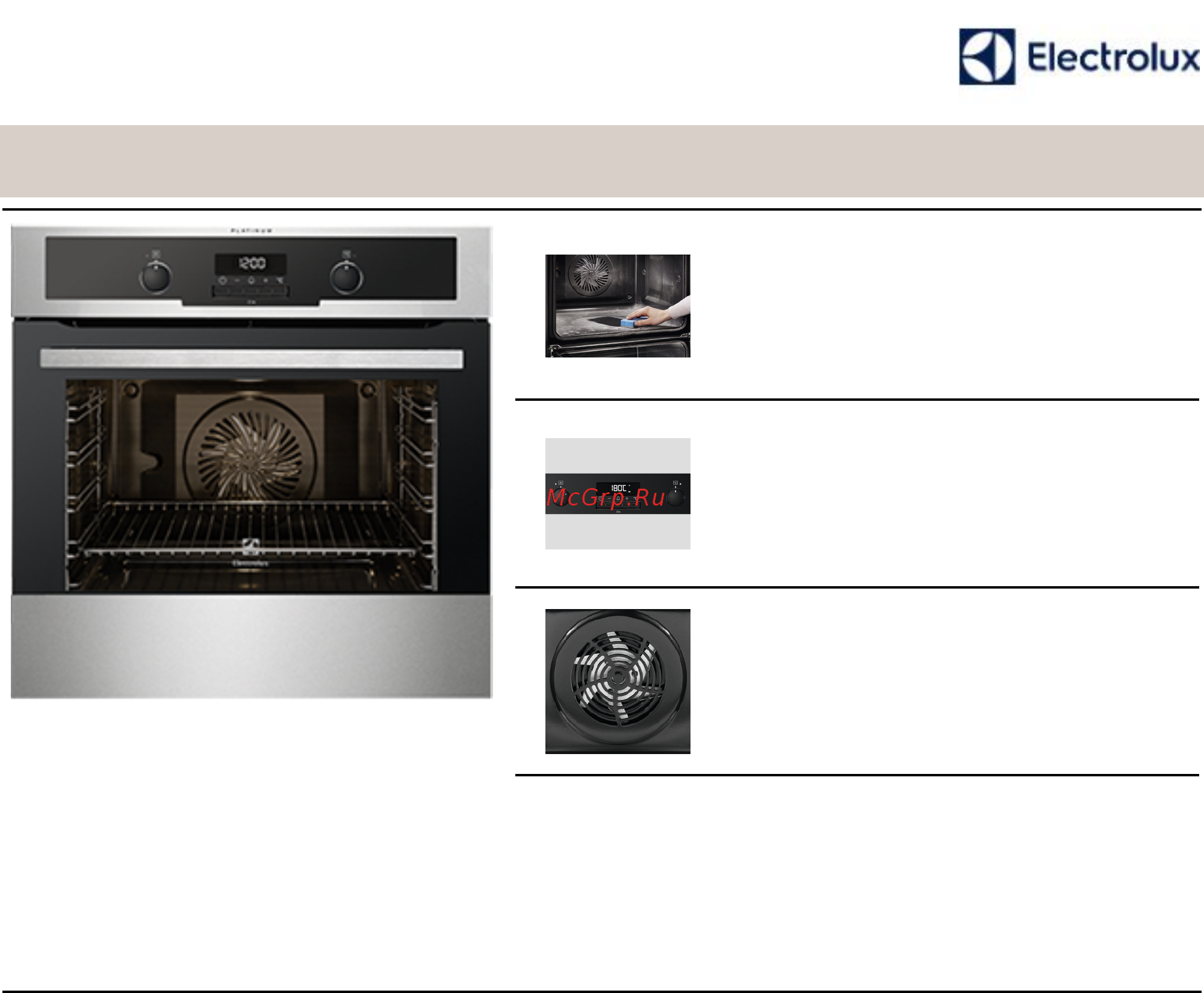 Electrolux EOC95651BX Технические характеристики онлайн