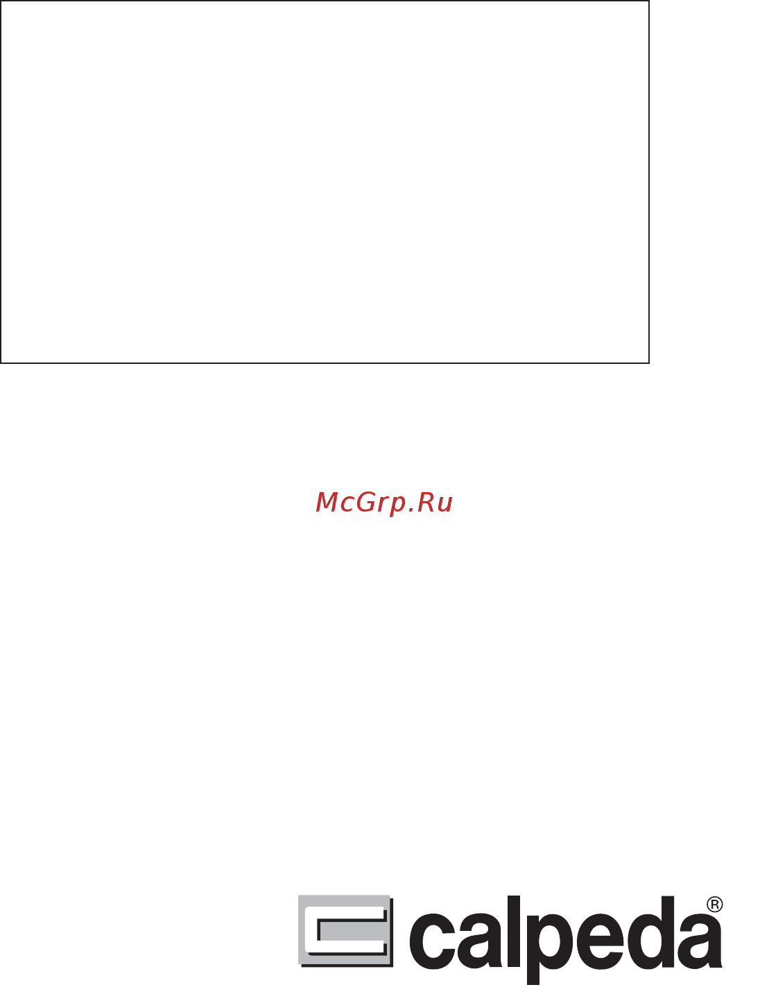 CALPEDA 4SDFM 16/14EC Инструкция по эксплуатации онлайн [13/13] 383389