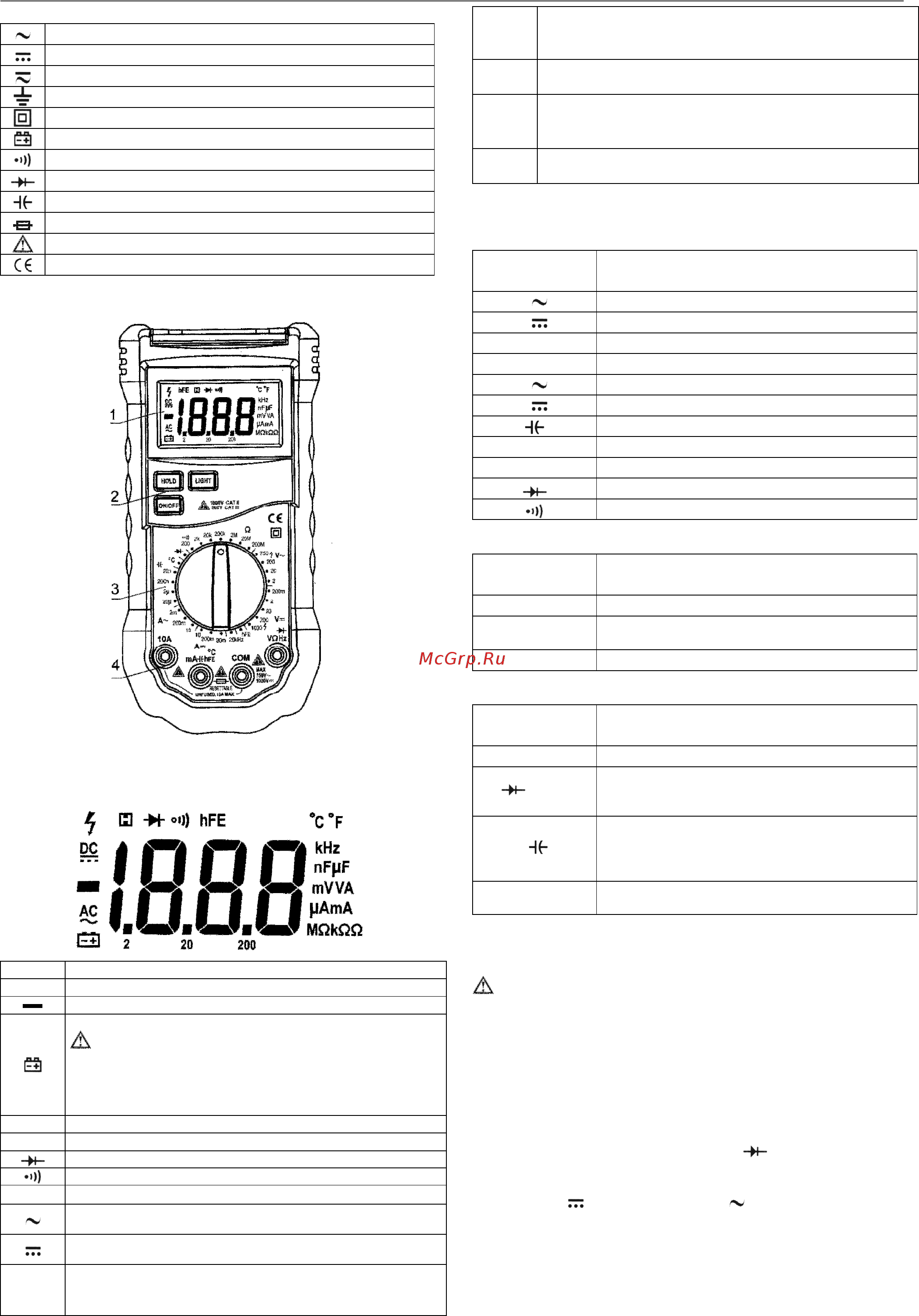 Mastech MS-8264 [2/5] Mastech инструкция по эксплуатации ms 8261 8264