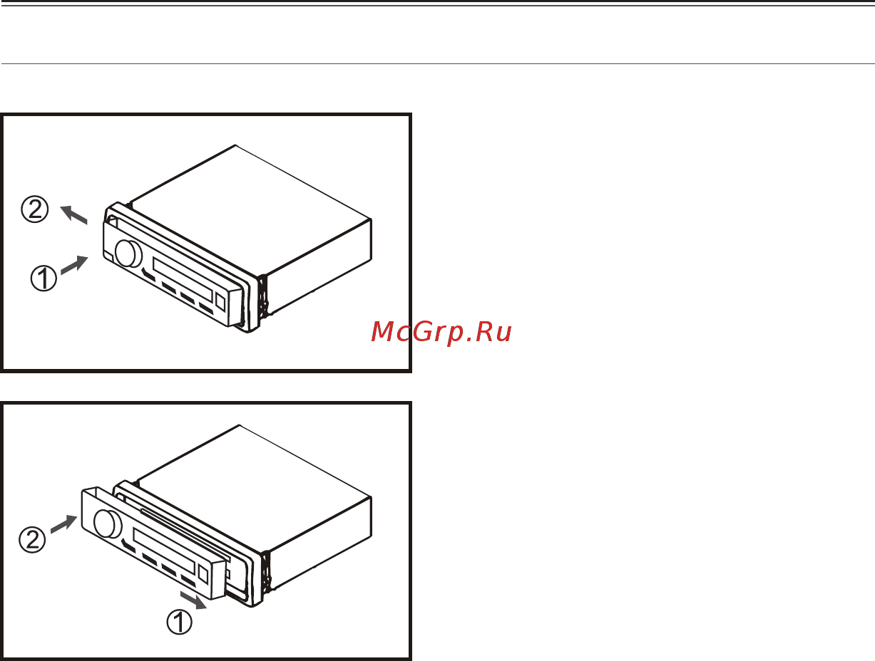 ACV AVS-811BR [9/20] Установка и снятие передней лицевой панели лп
