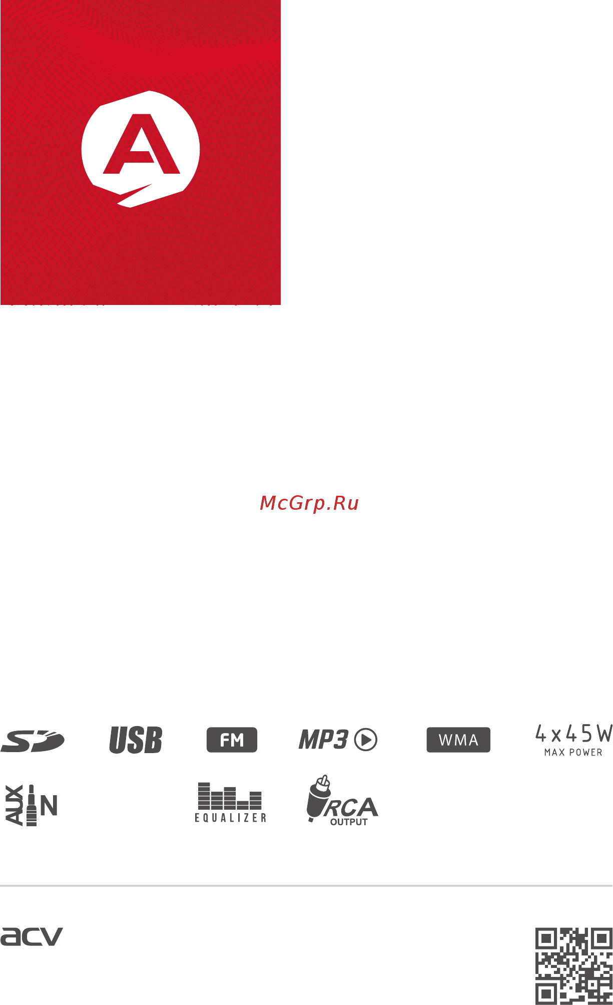 ACV AVS-1714G Инструкция по эксплуатации онлайн