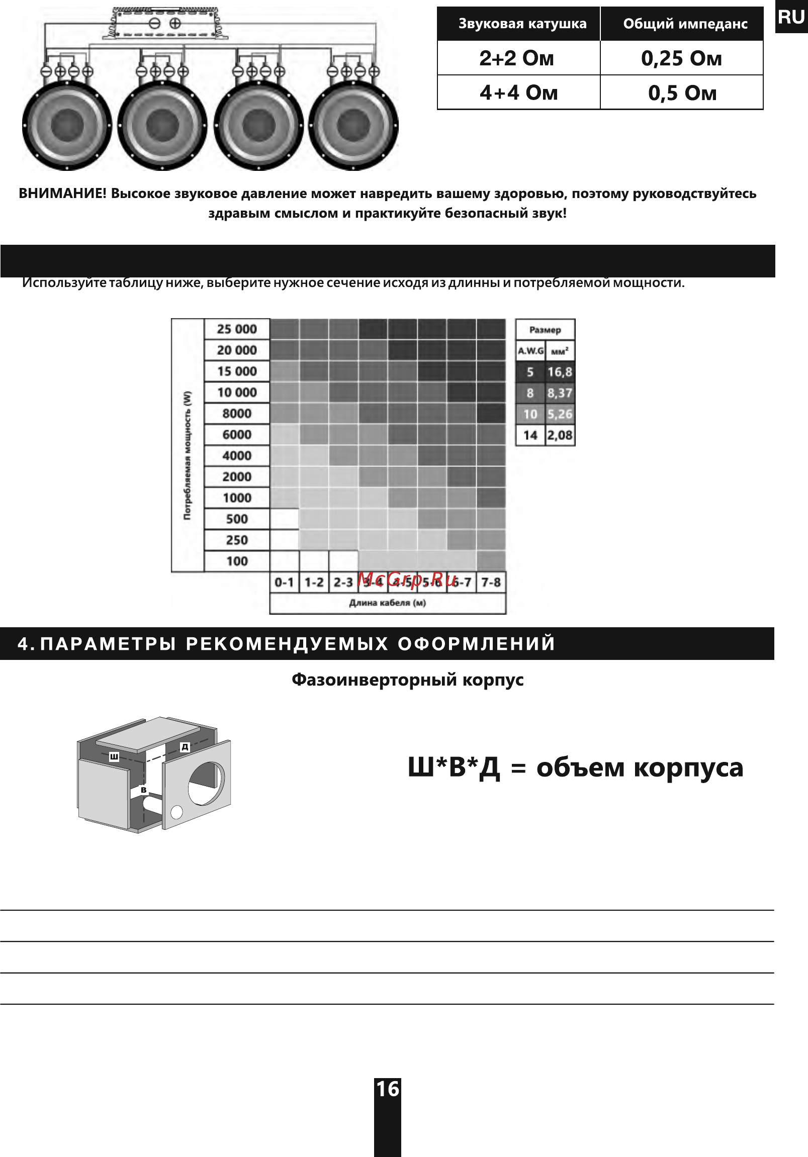 Deaf Bonce Machete M12 v2 D4 [16/20] Выбор сечения акустических кабелей