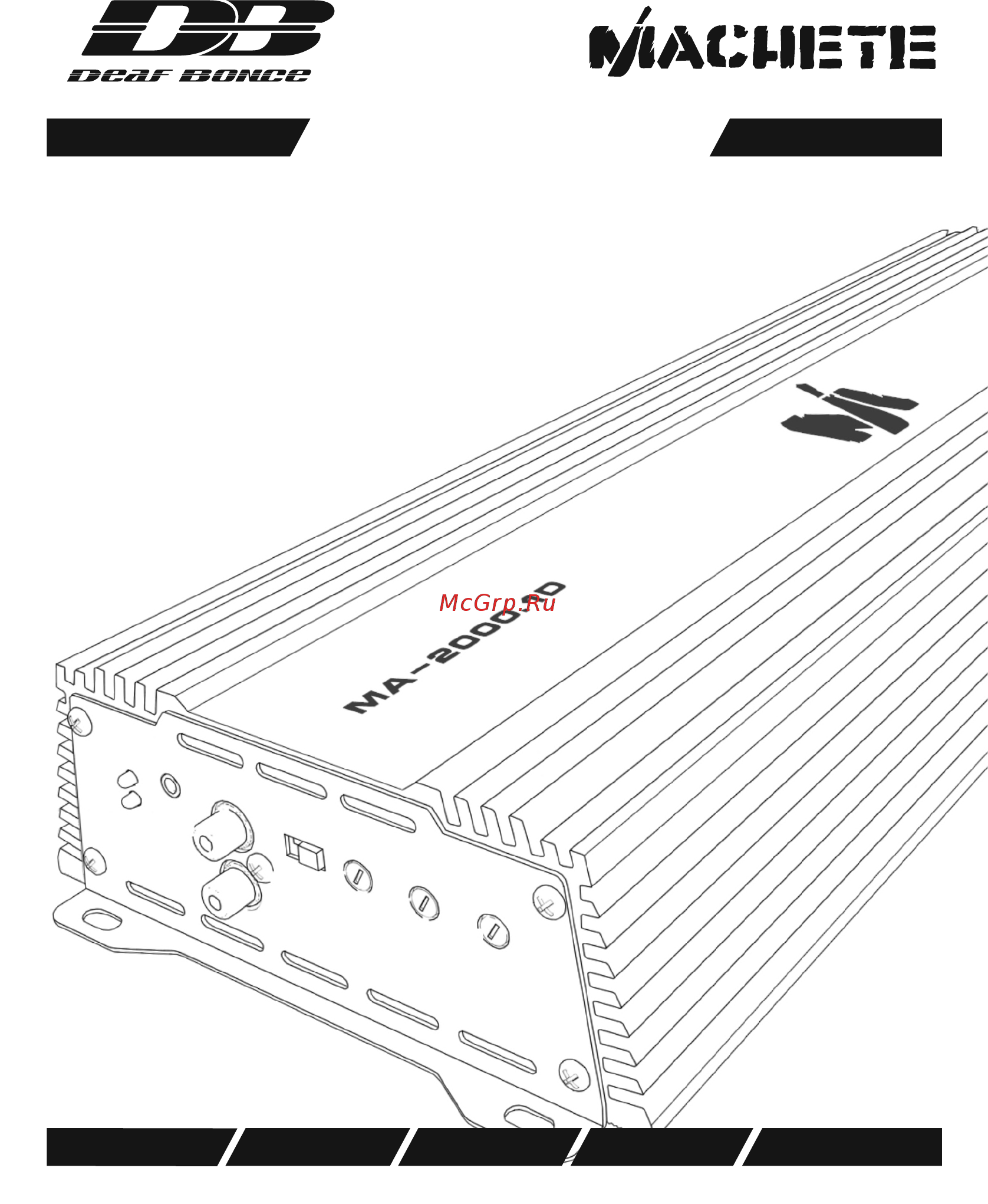 Deaf Bonce Machete MA-450.1D Инструкция по эксплуатации онлайн