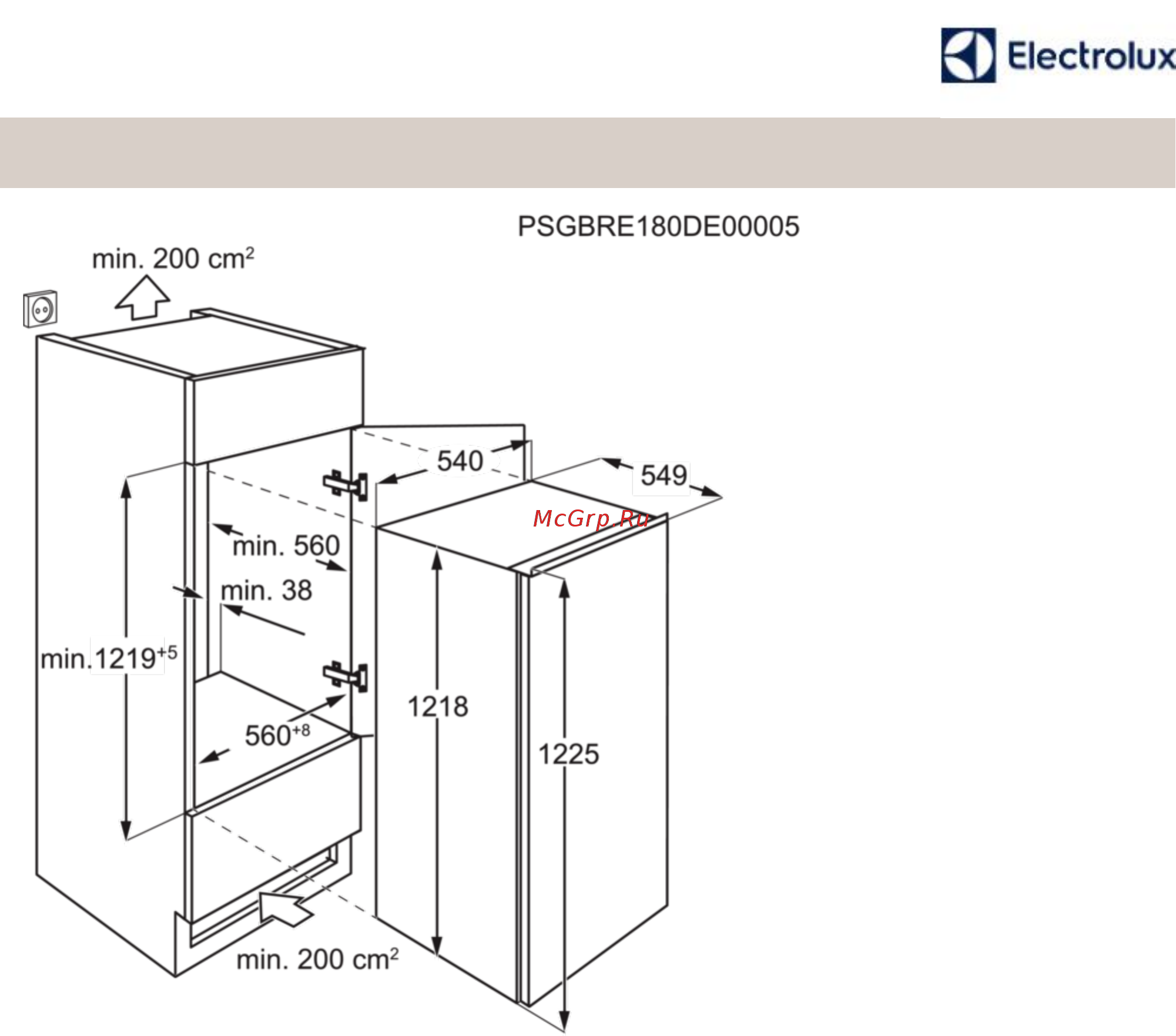 Electrolux ERN2001BOW Технические характеристики онлайн [2/2] 384628