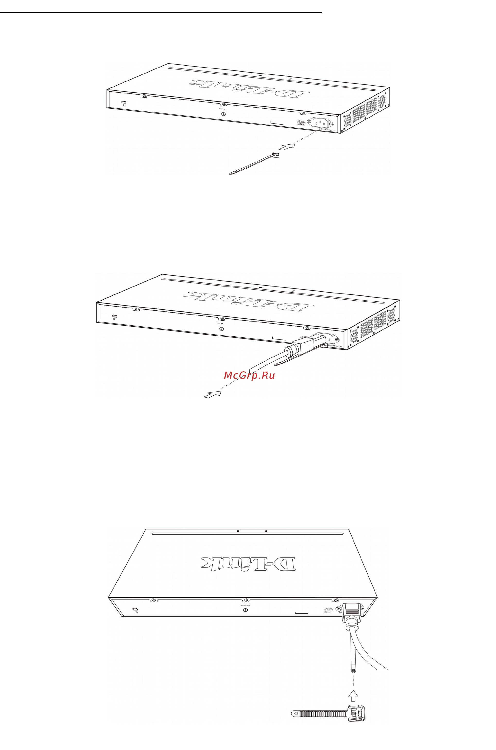 D-Link DMS-1100-10TS [11/16] Закрепление кабеля питания с помощью фиксатора