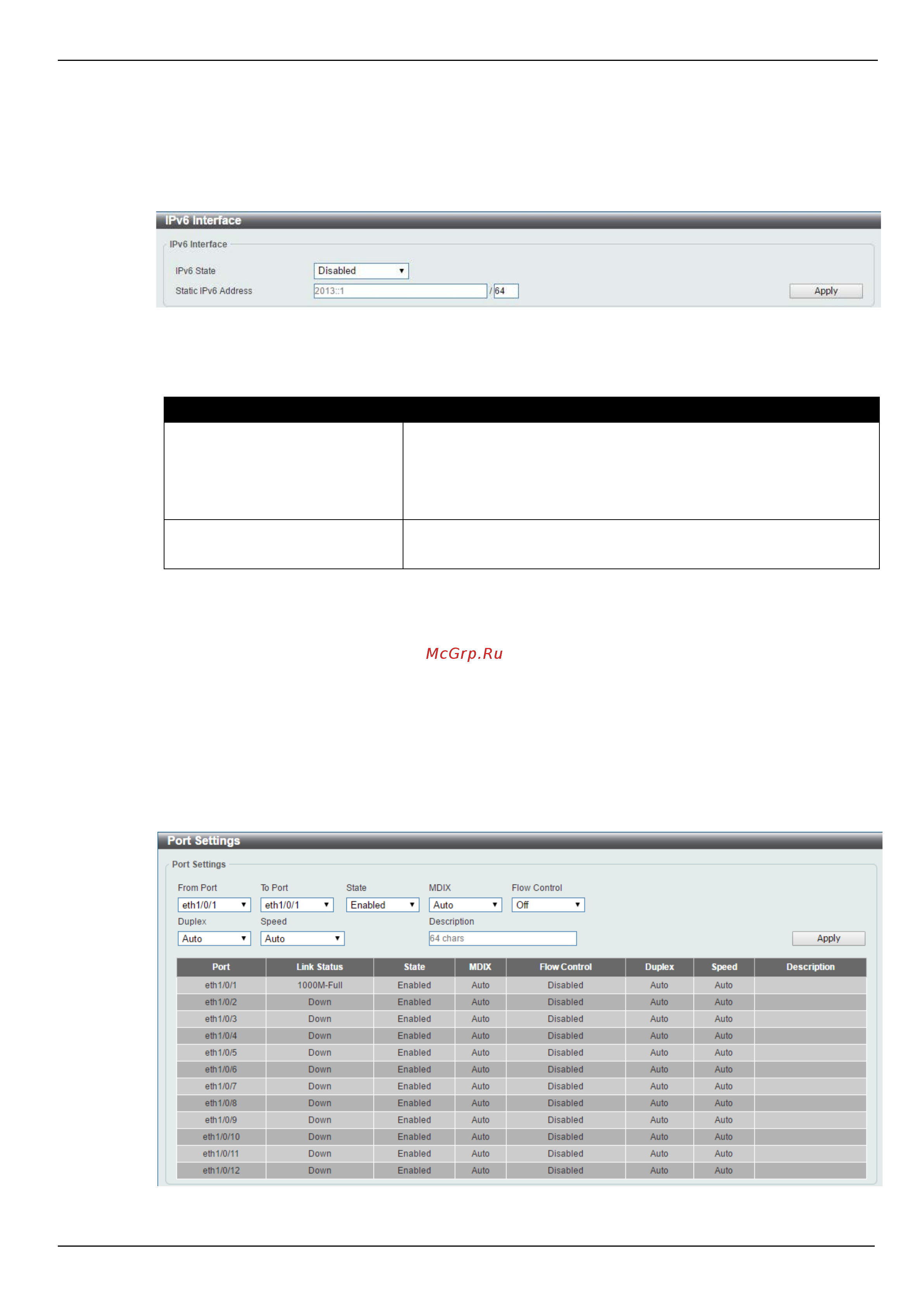 D-Link DIS-200G-12PS [25/88] Ipv6 interface
