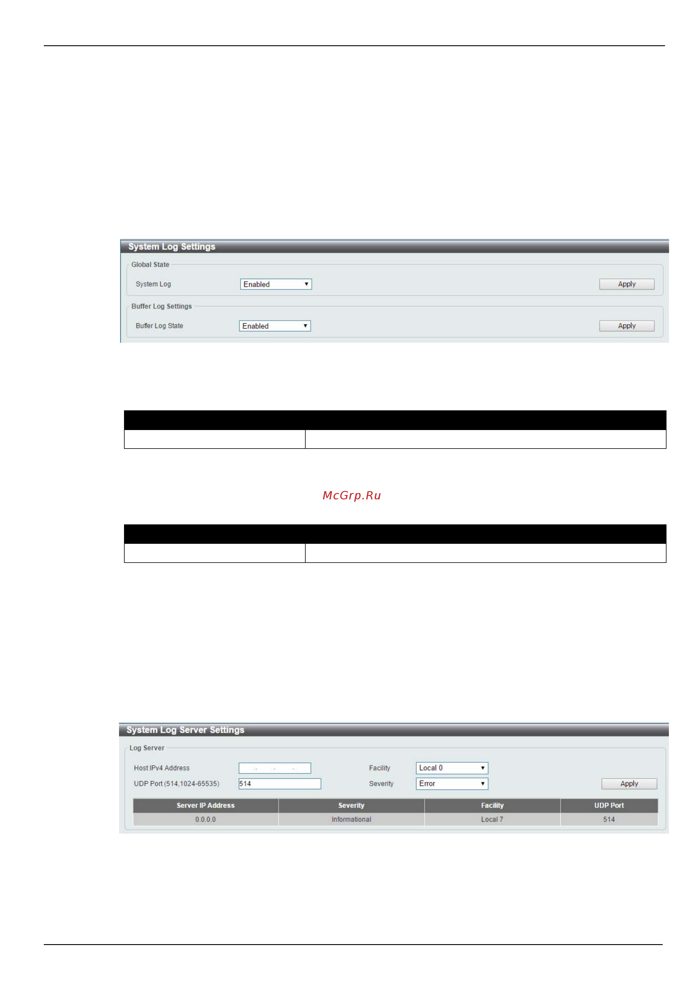 D-Link DIS-200G-12PS [30/88] System log settings