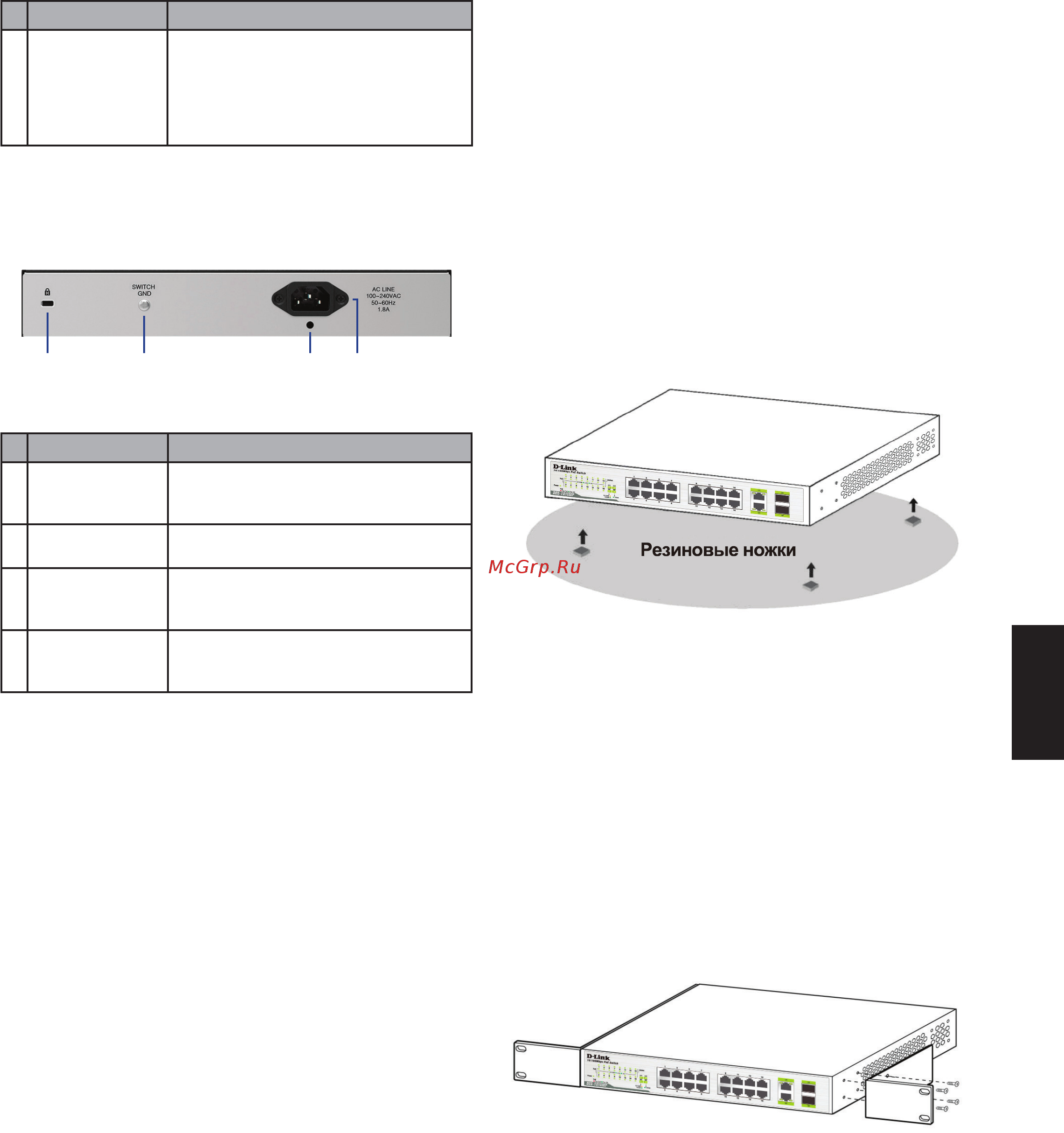 D-Link DGS-1026MP [4/9] Перед подключением к сети