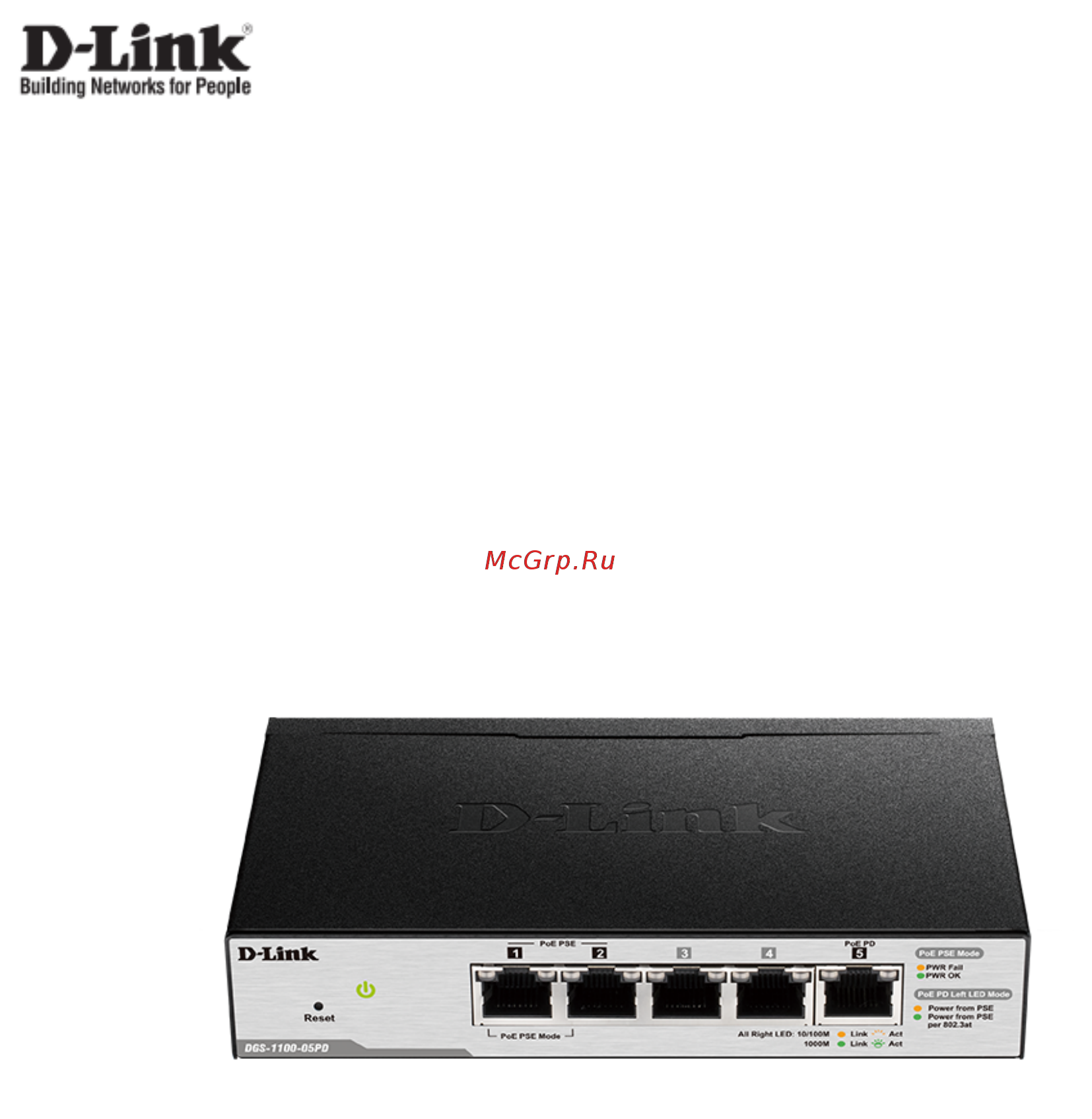 D-Link DGS-1100-05PD Краткое руководство по установке онлайн