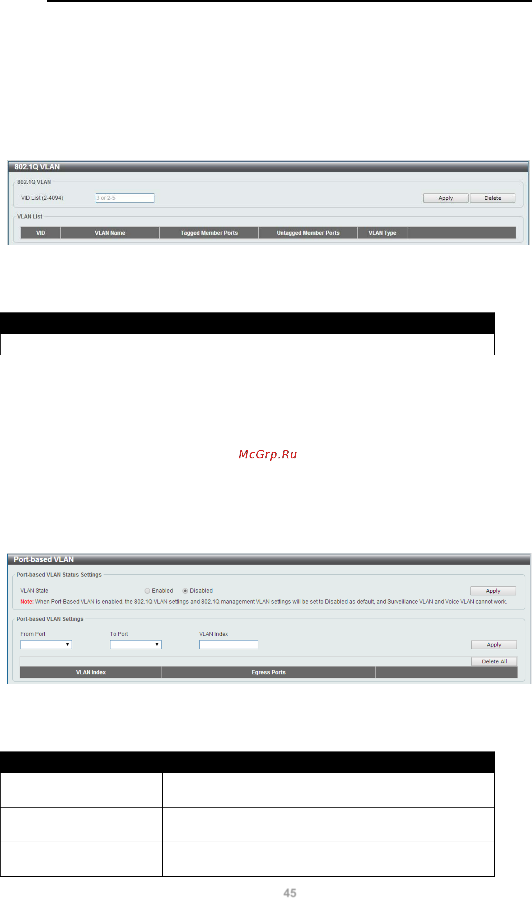 D-Link DGS-1100-10MP [51/103] Q vlan