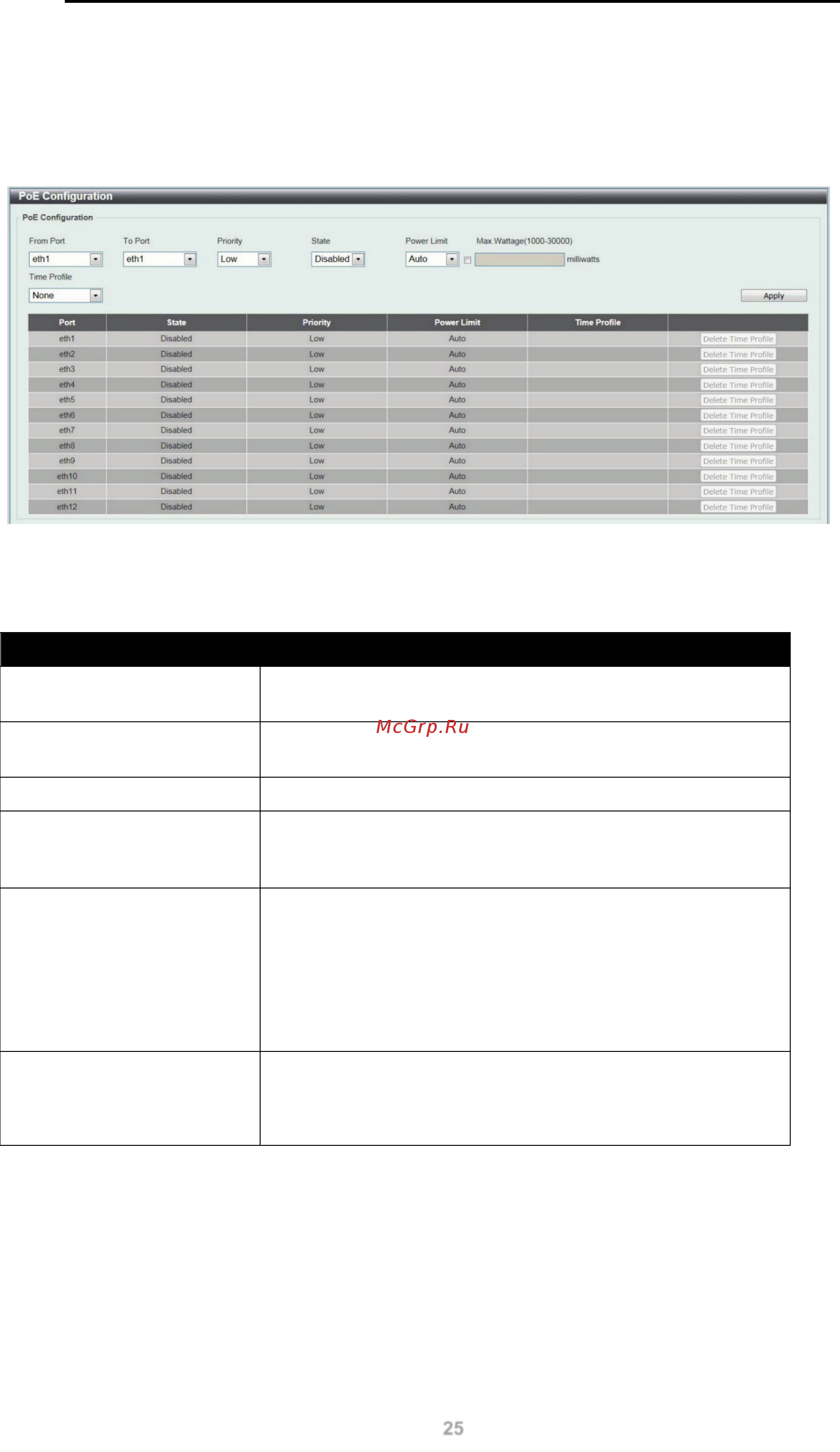 D-Link DGS-1100-24P [31/91] Poe configuration