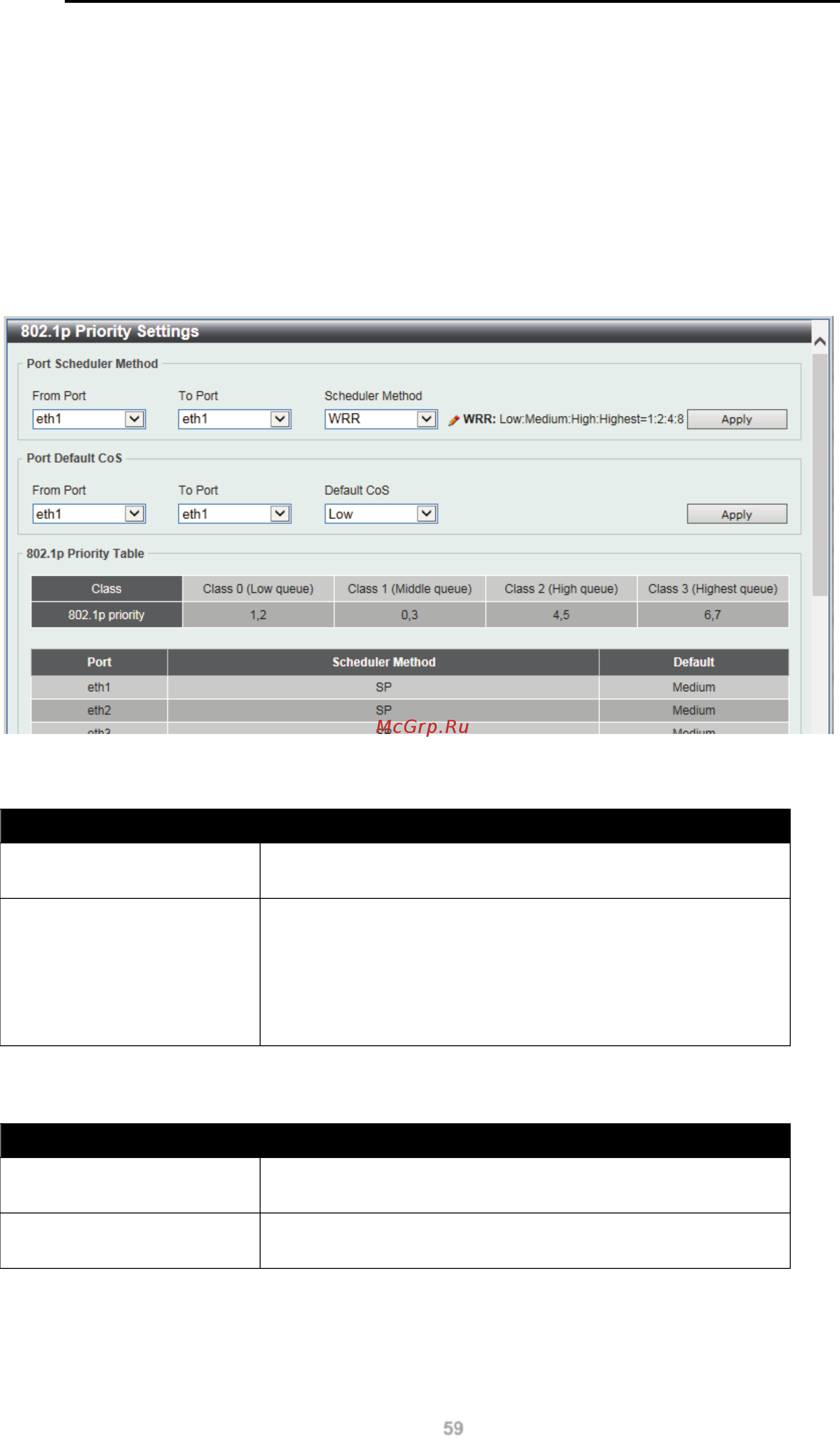 D-Link DGS-1100-24P [65/91] Quality of service qos