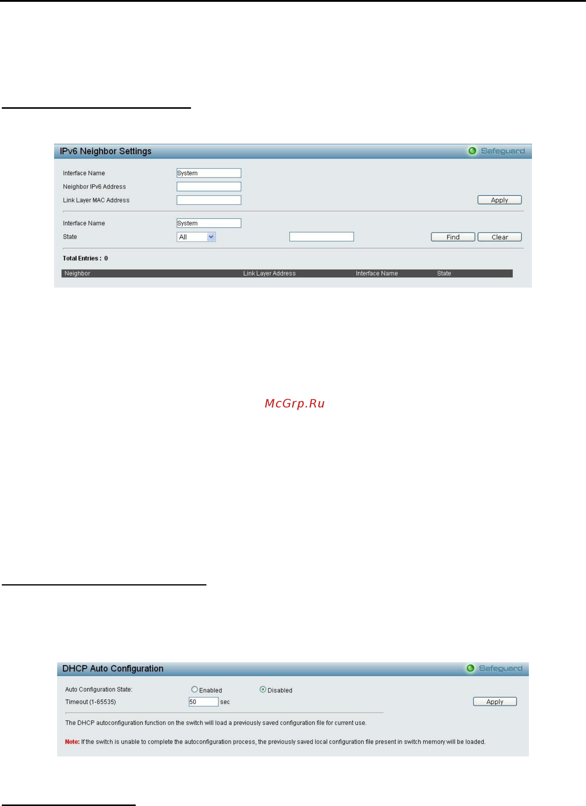 D-Link DES-1210-10/ME [26/129] System ipv6 neighbor settings