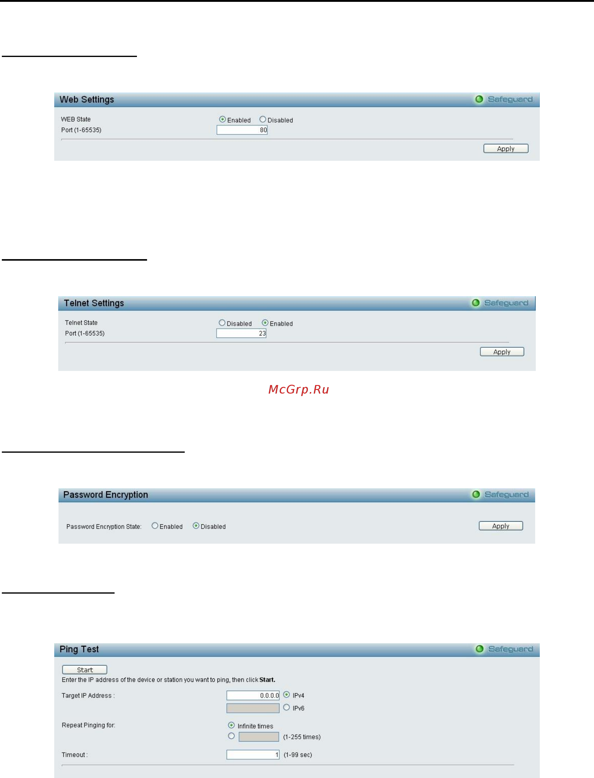 D-Link DES-1210-10/ME [34/129] System web settings