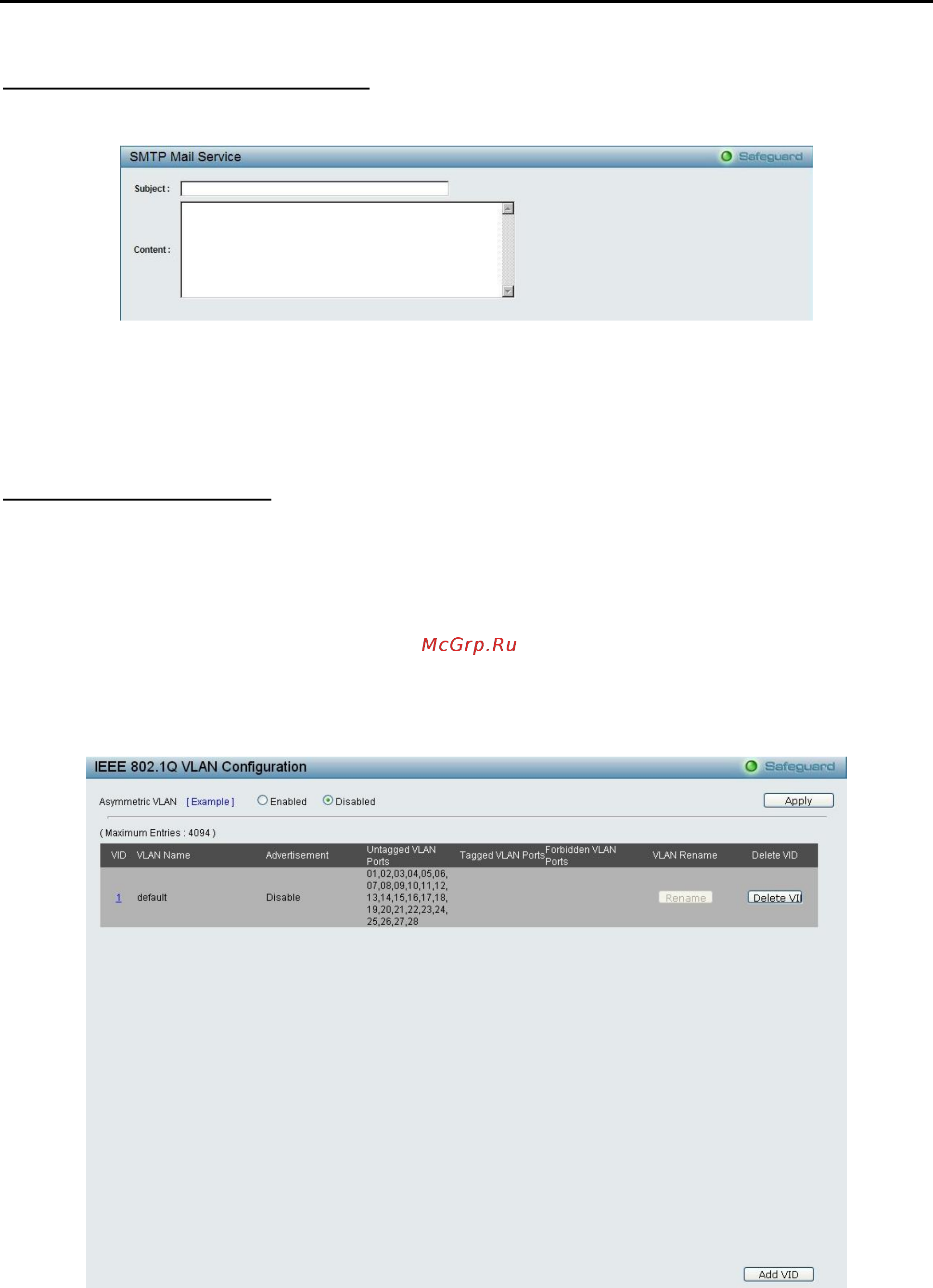 D-Link DES-1210-10/ME [37/129] System smtp service smtp service