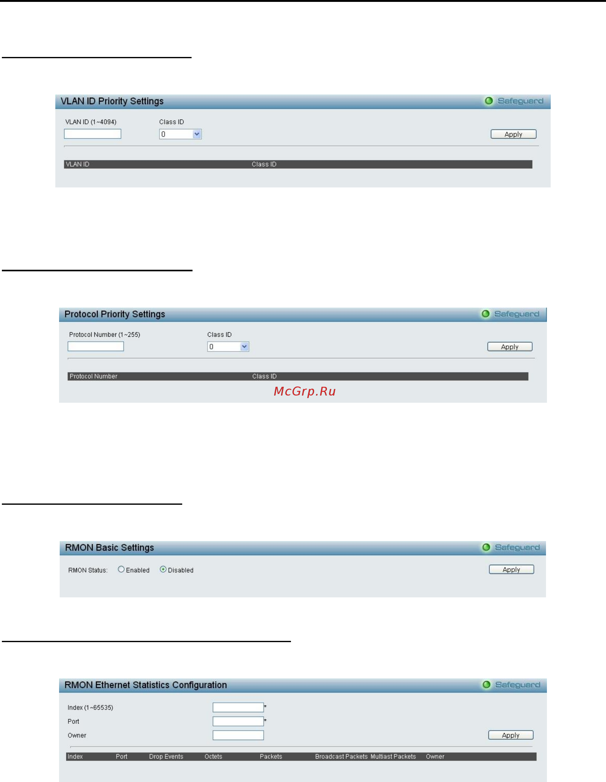 D-Link DES-1210-10/ME [70/129] Qos vlan id priority settings