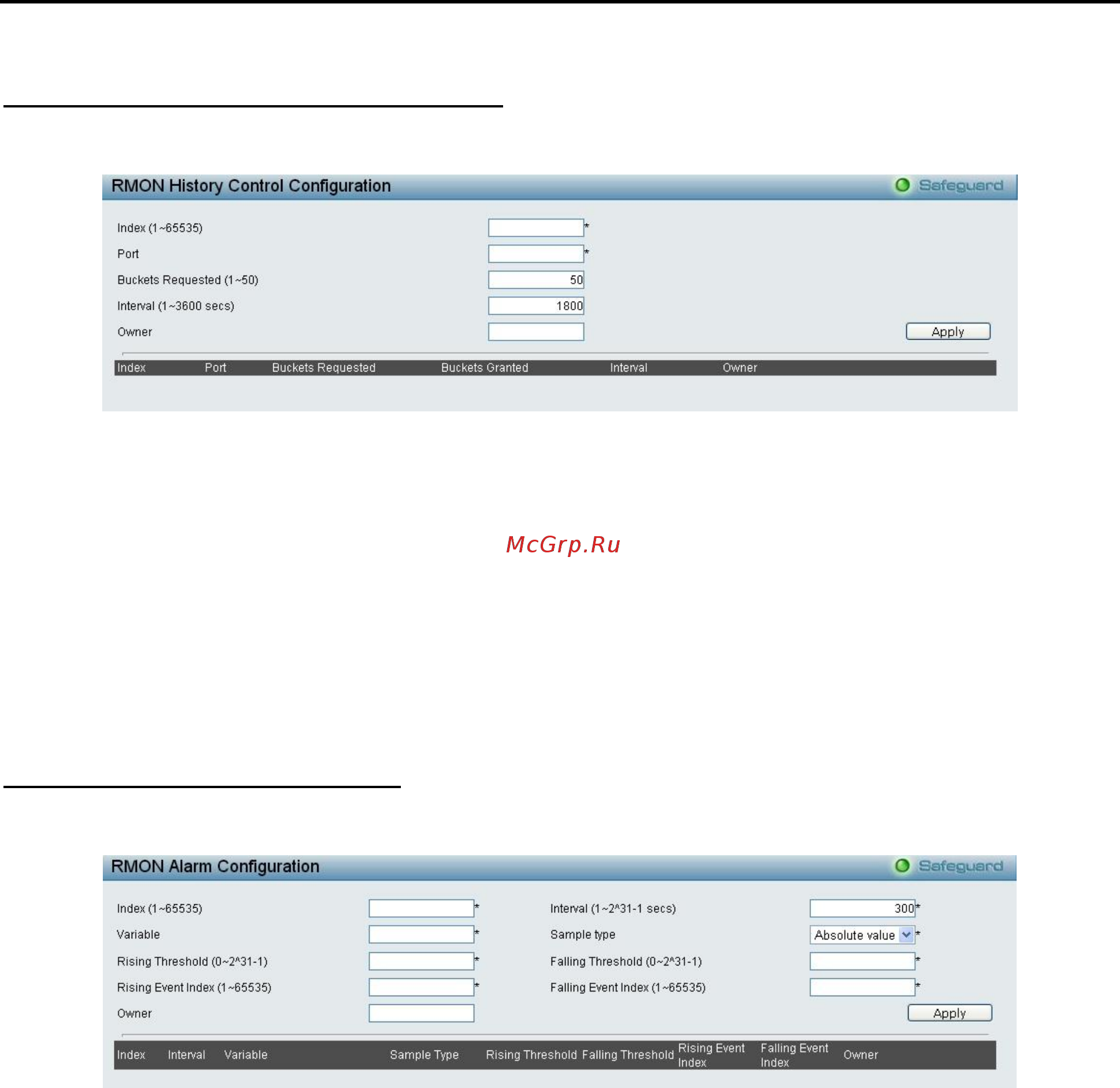 D-Link DES-1210-10/ME [71/129] Rmon rmon history control configuration