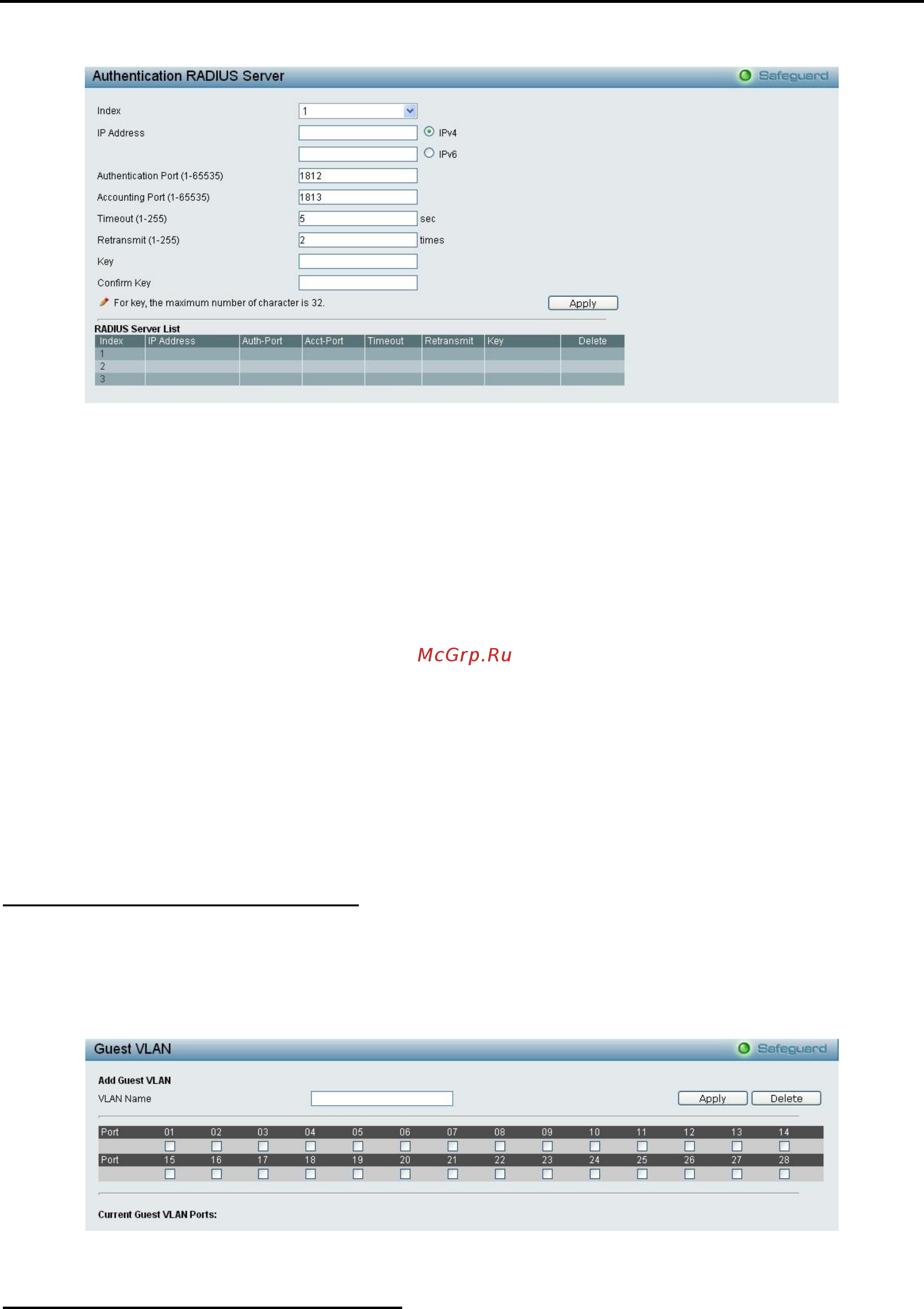 D-Link DES-1210-10/ME [81/129] Security 802 x 802 x guest vlan
