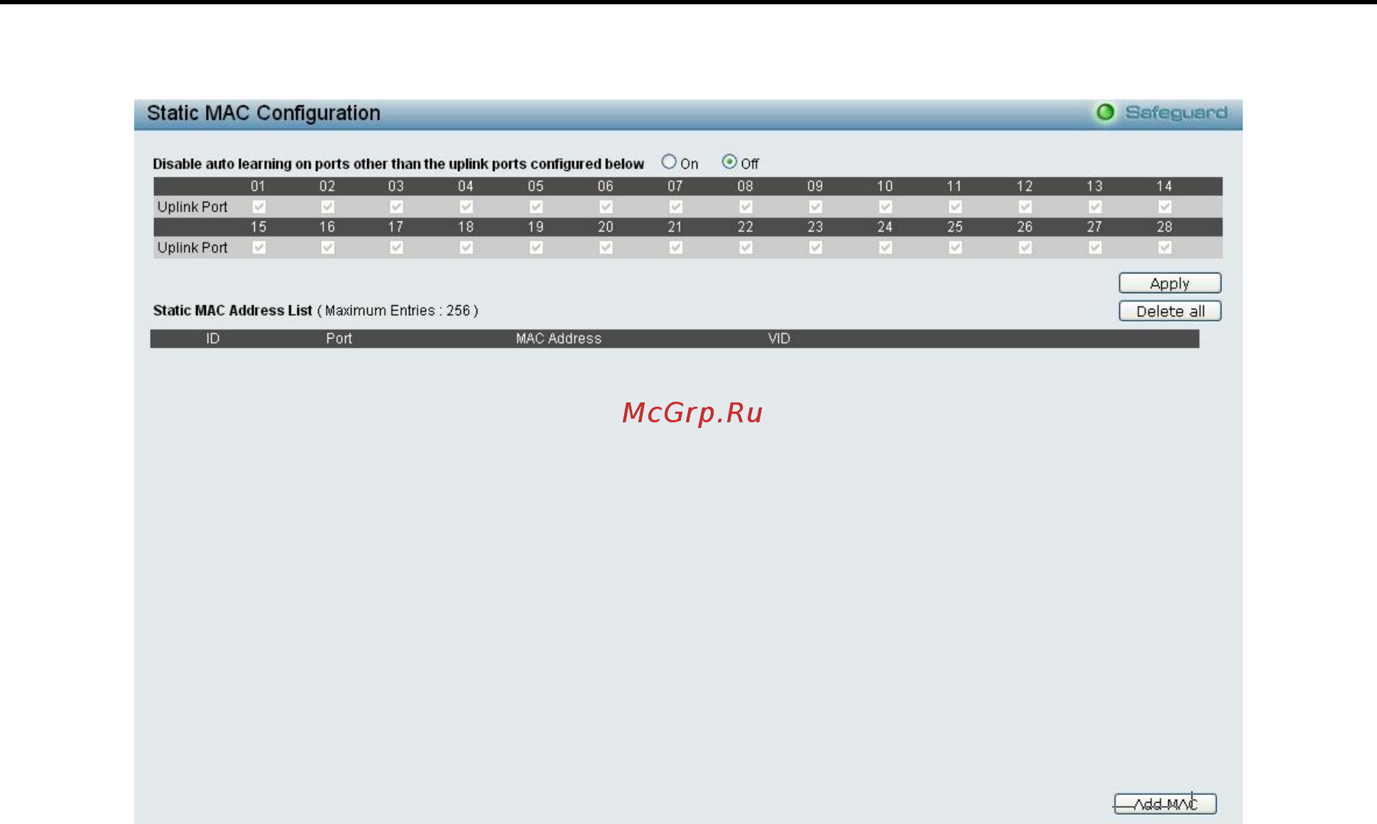 D-Link DES-1210-10/ME [82/129] Configuratio