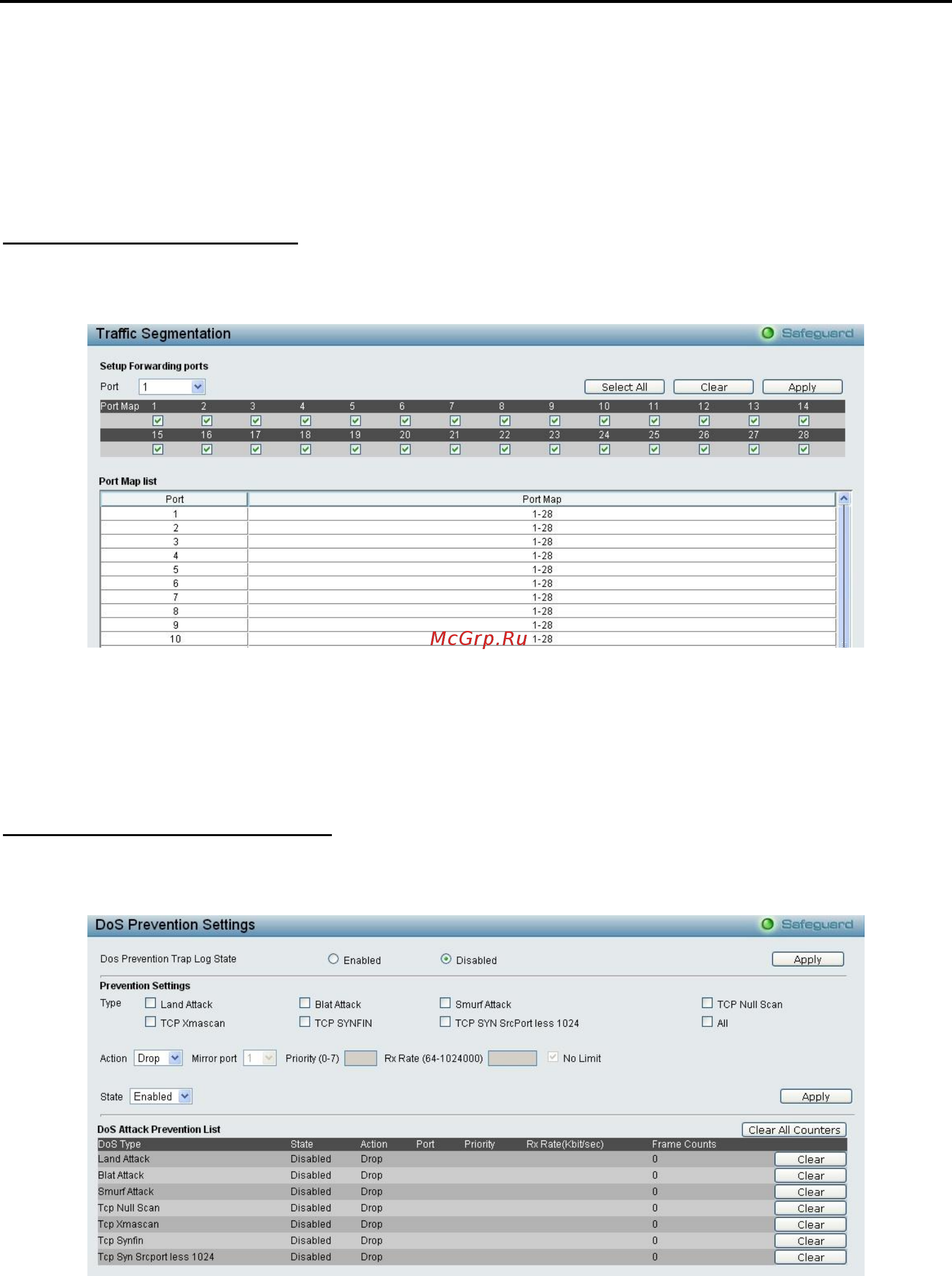 D-Link DES-1210-10/ME [88/129] Security traffic segmentation