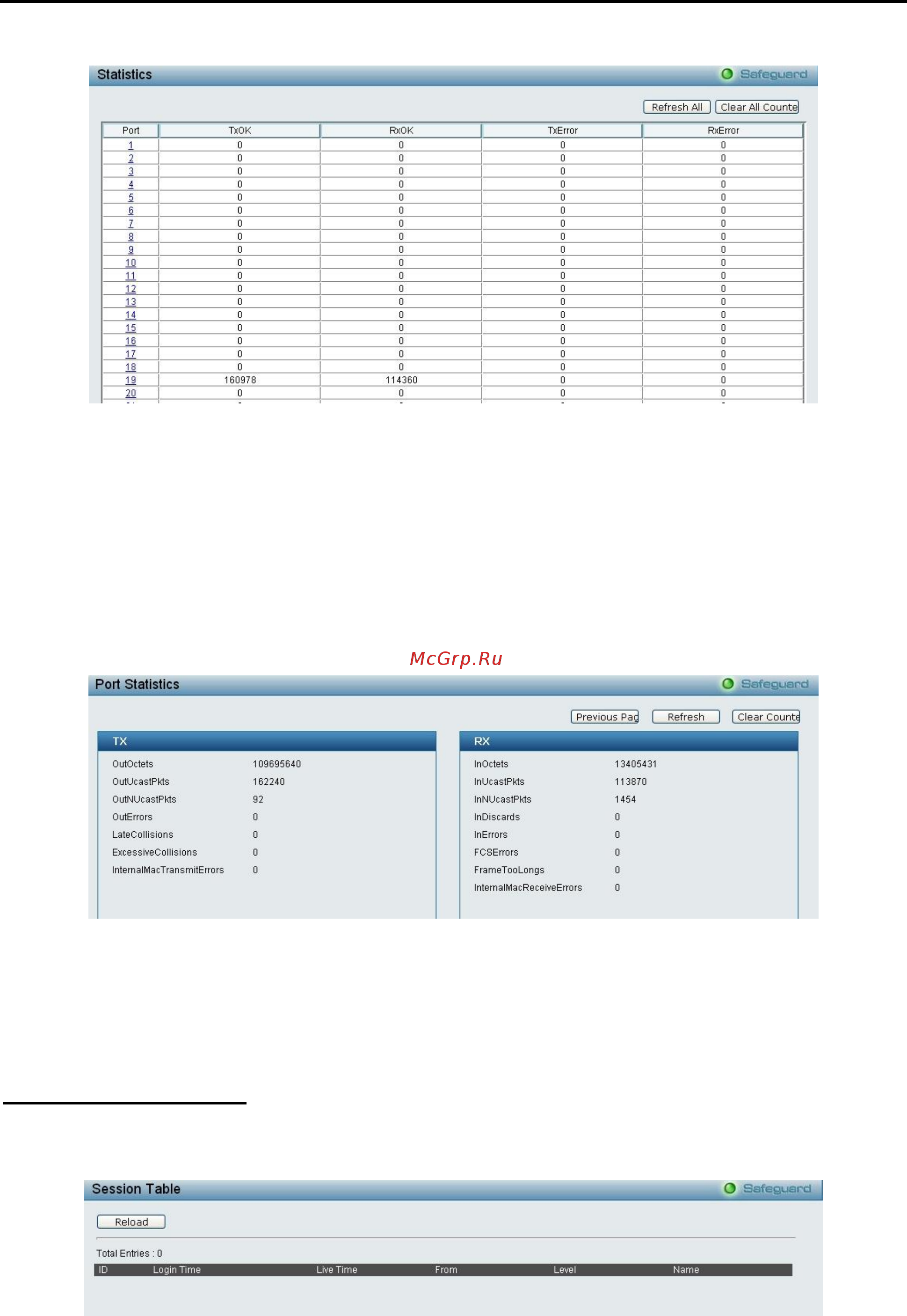 D-Link DES-1210-10/ME [92/129] Monitoring session table