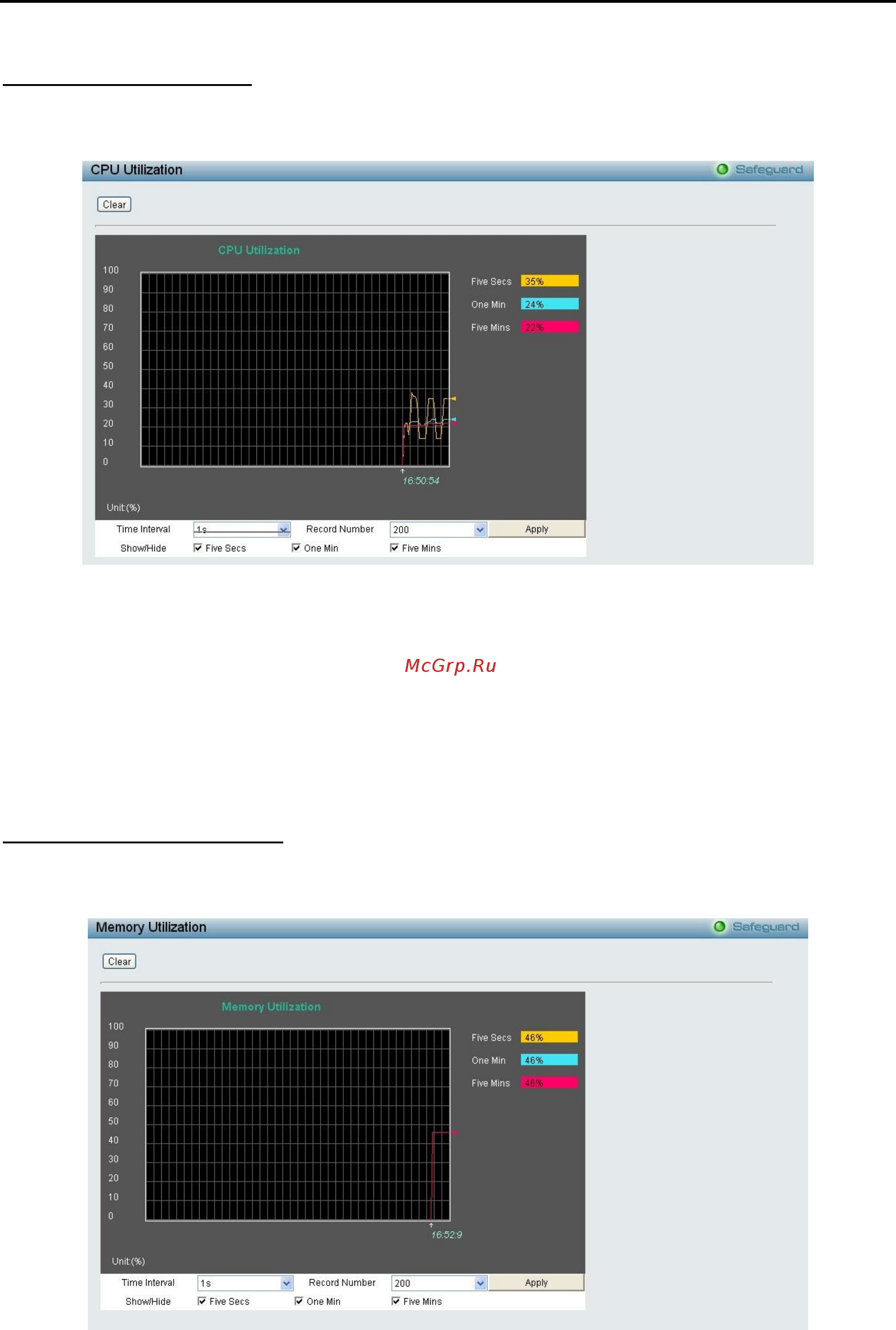 D-Link DES-1210-10/ME [93/129] Monitoring cpu utilization