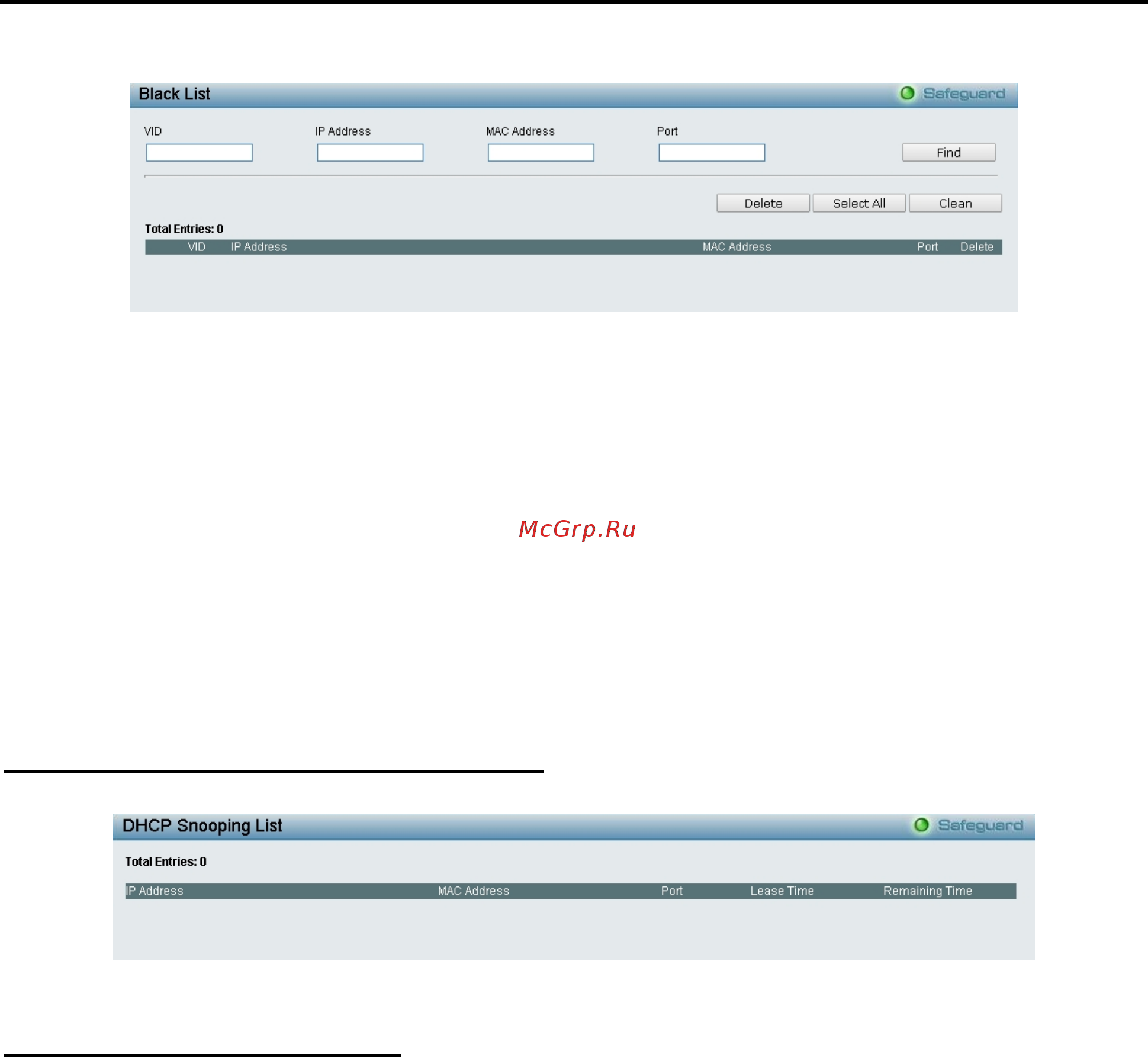 D-Link DGS-1210-52/ME rev.B [102/159] Security smart binding dhcp snooping list