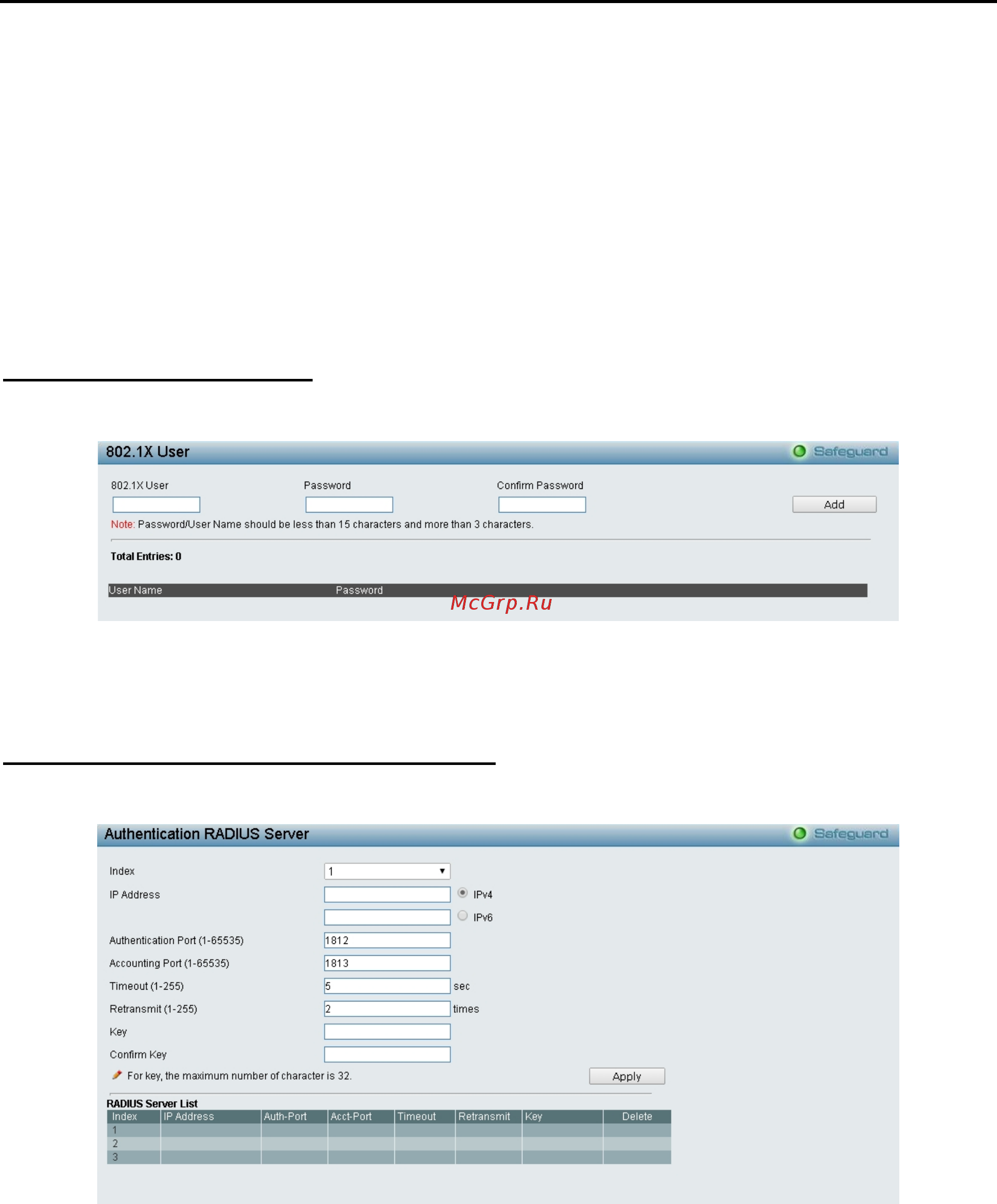 D-Link DGS-1210-28X/ME [104/159] Security 802 x 802 x user