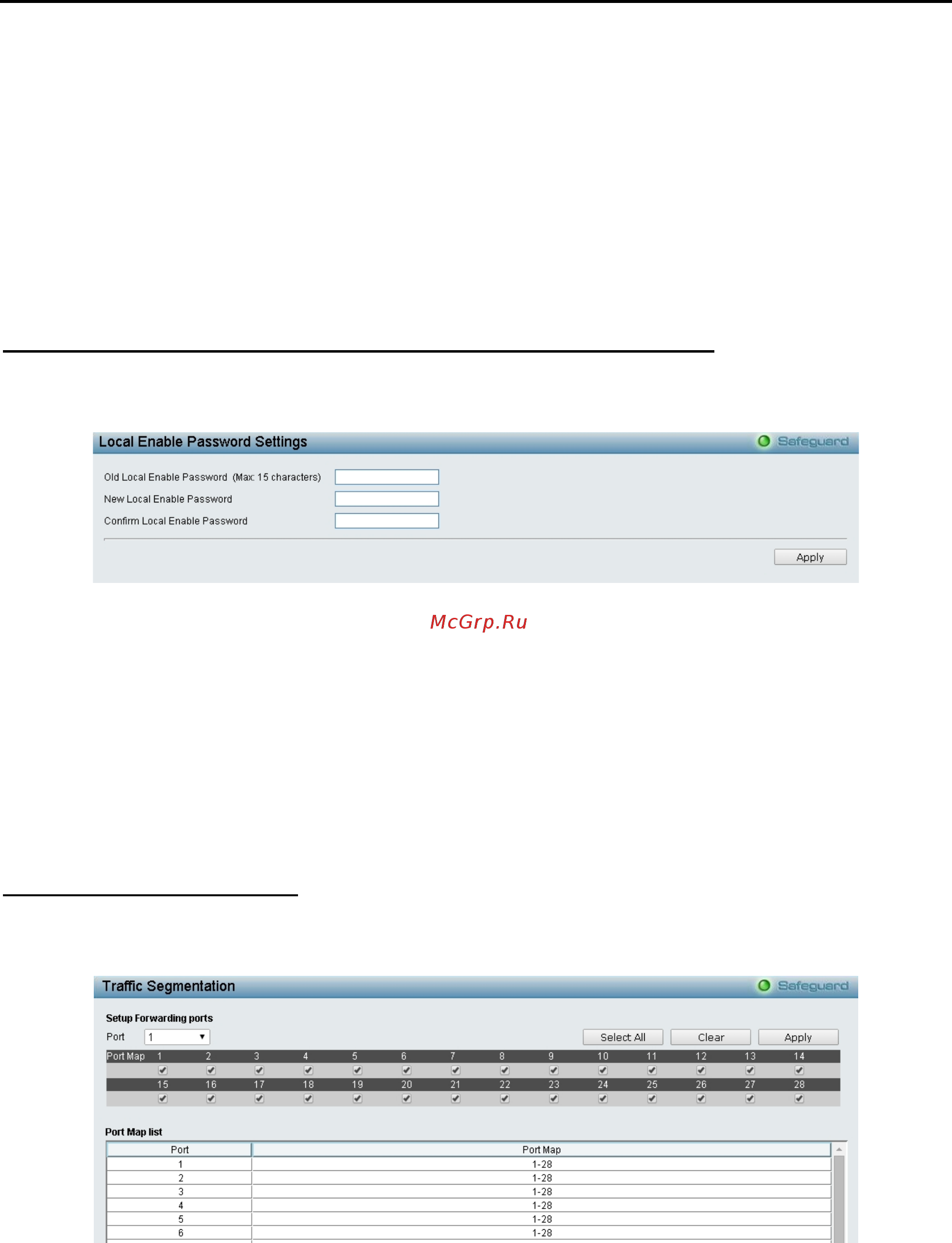 D-Link DGS-1210-28X/ME [111/159] Security access authentication control local enable password settings
