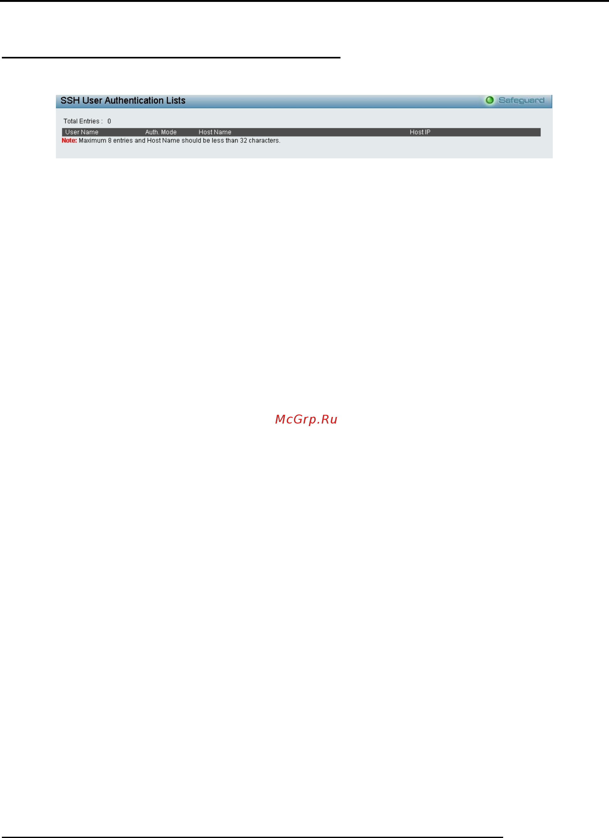 D-Link DGS-1210-28X/ME [117/159] Security ssh settings ssh user authentication lists