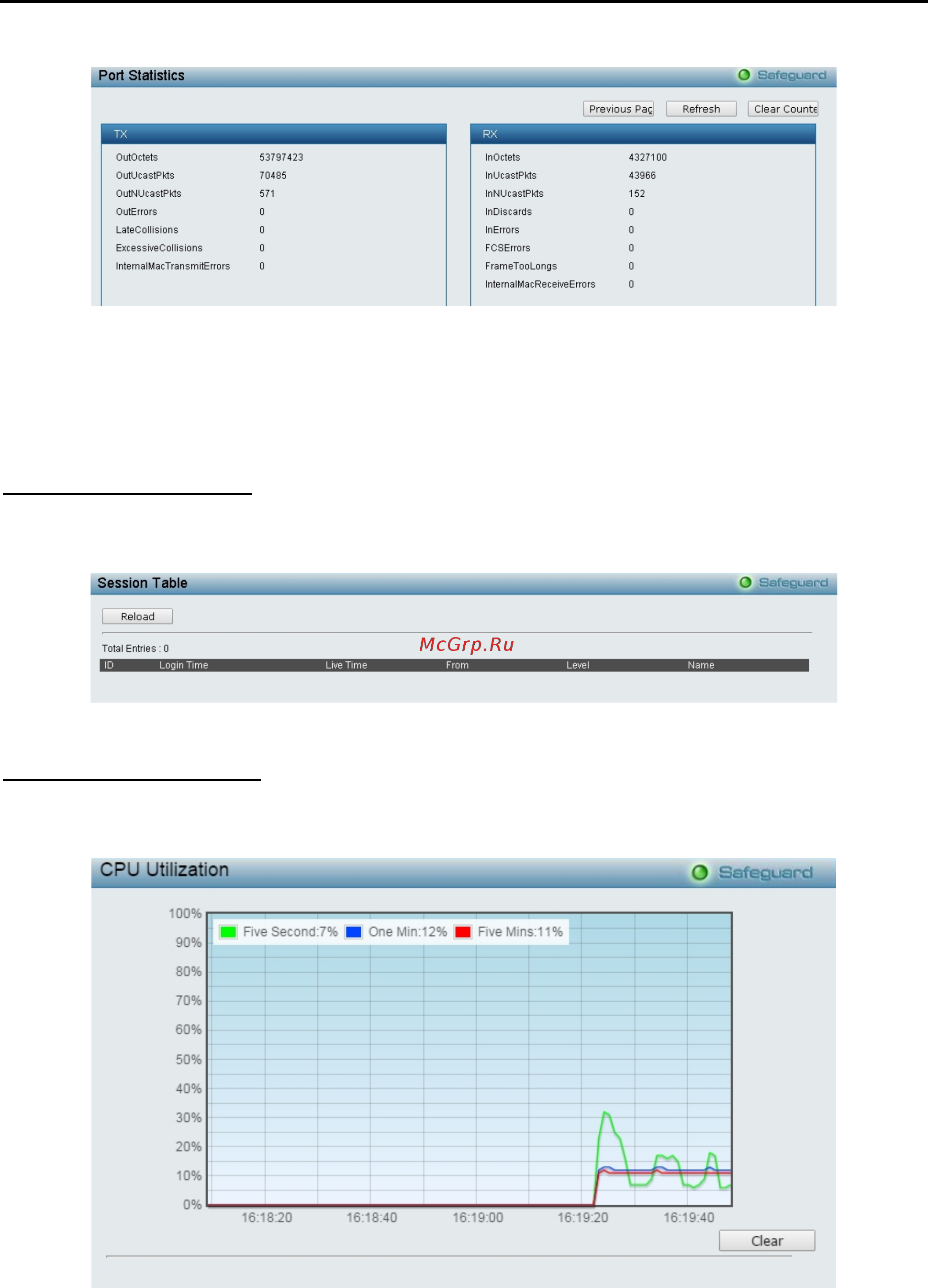 D-Link DGS-1210-52/ME rev.B [120/159] Monitoring session table