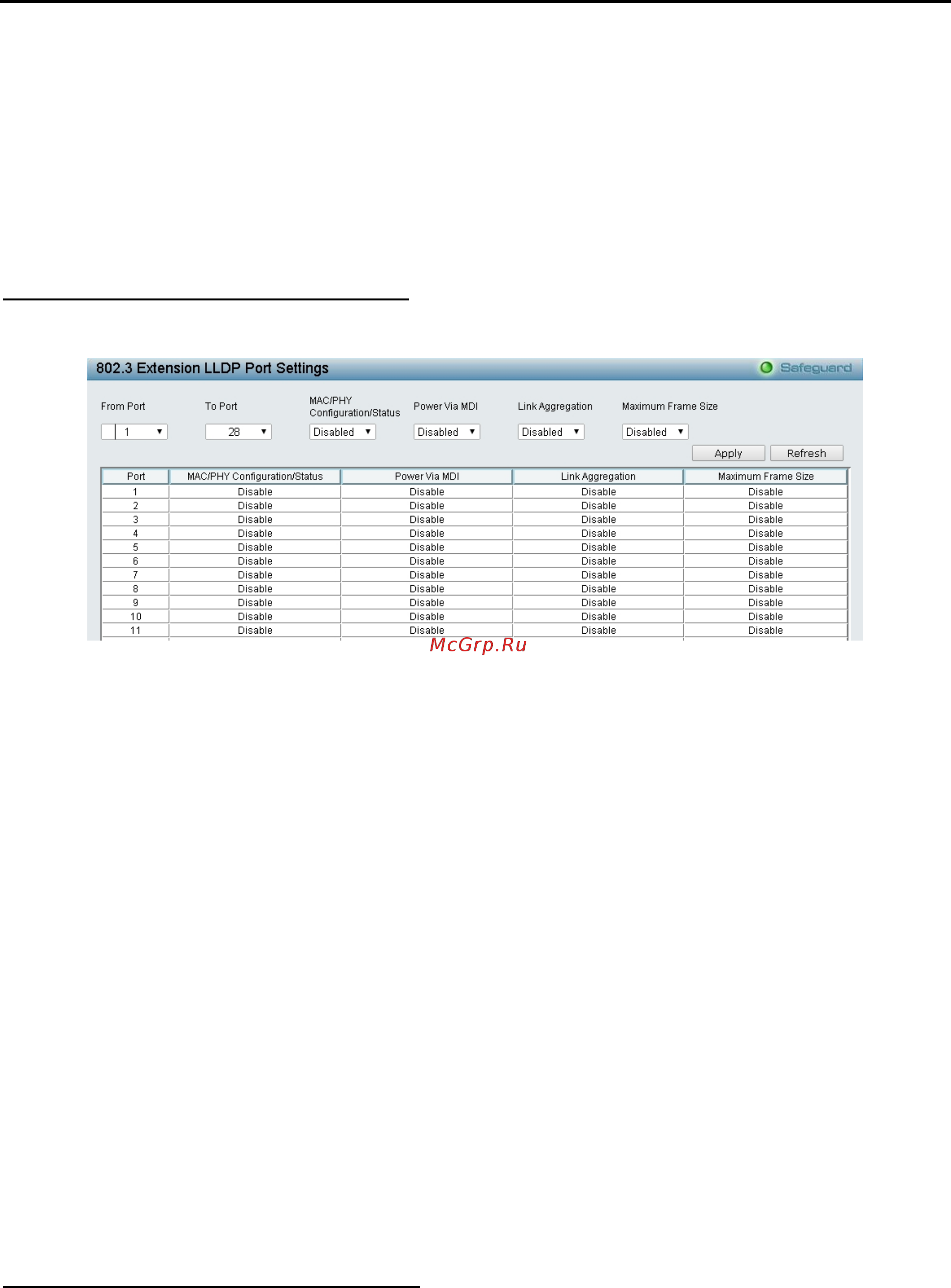 D-Link DGS-1210-52/ME rev.B [148/159] Lldp 802 extension lldp port settings