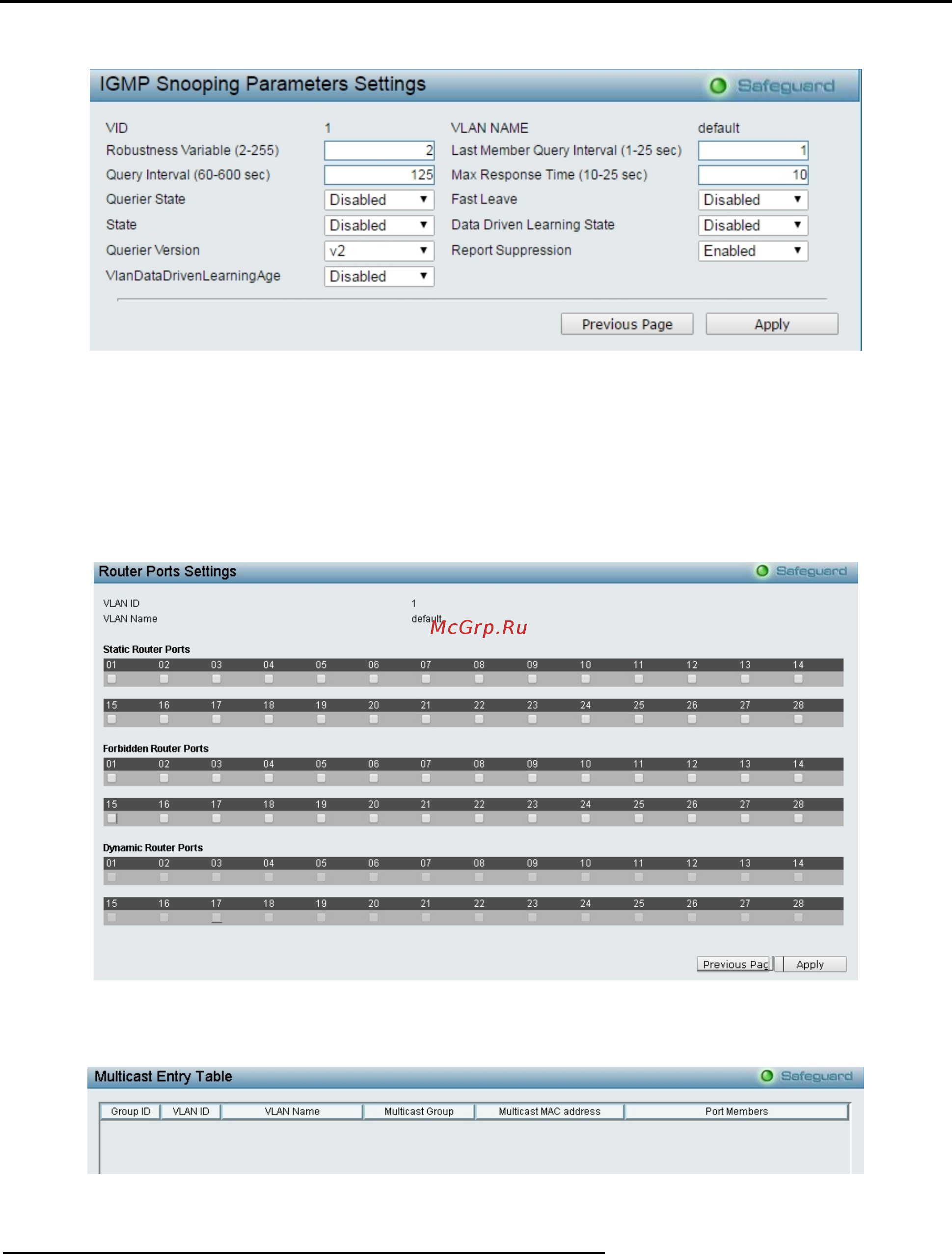 D-Link DGS-1210-52/ME rev.B [64/159] Configuration igmp snooping igmp access control settings