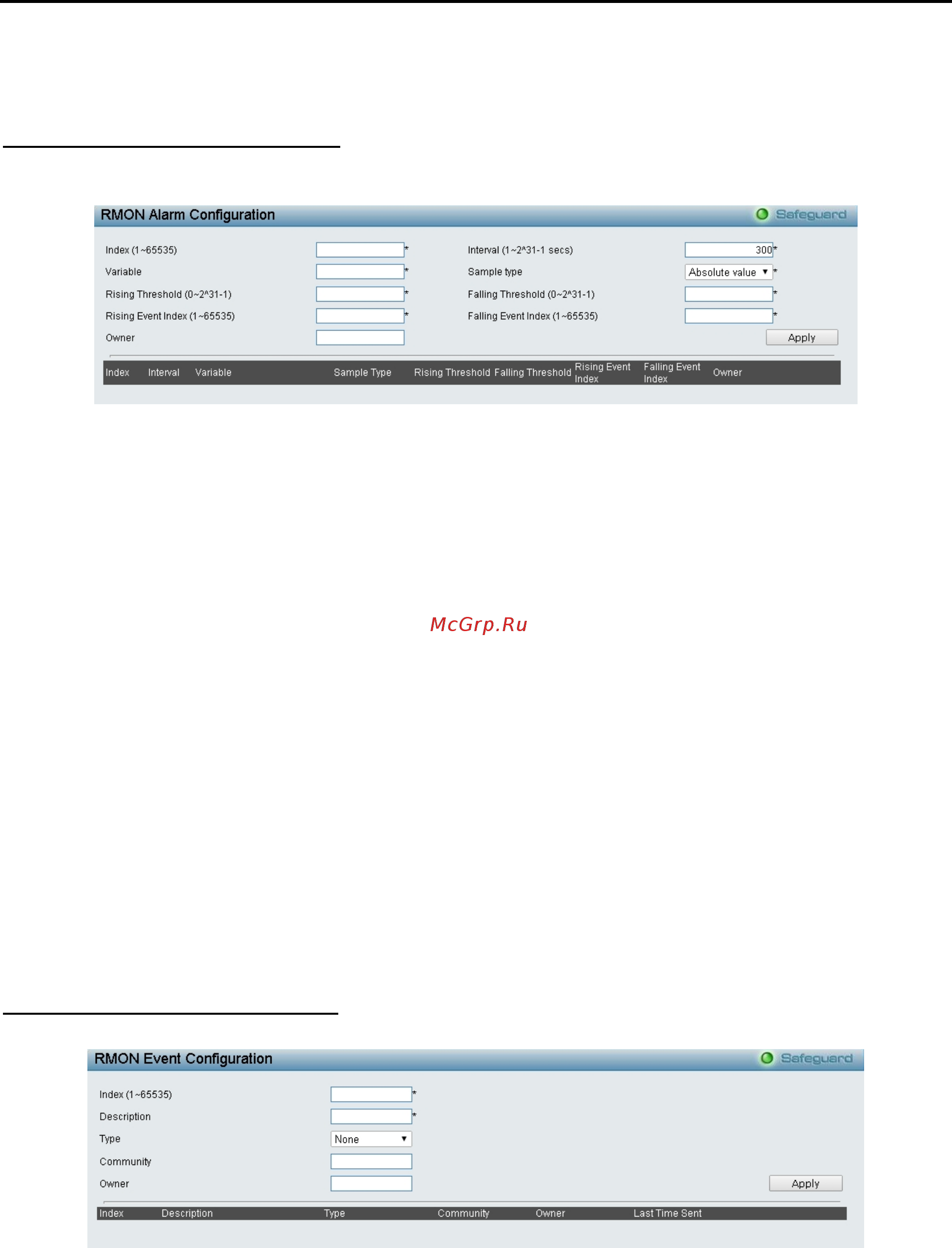 D-Link DGS-1210-28XS/ME [95/159] Rmon rmon alarm configuration