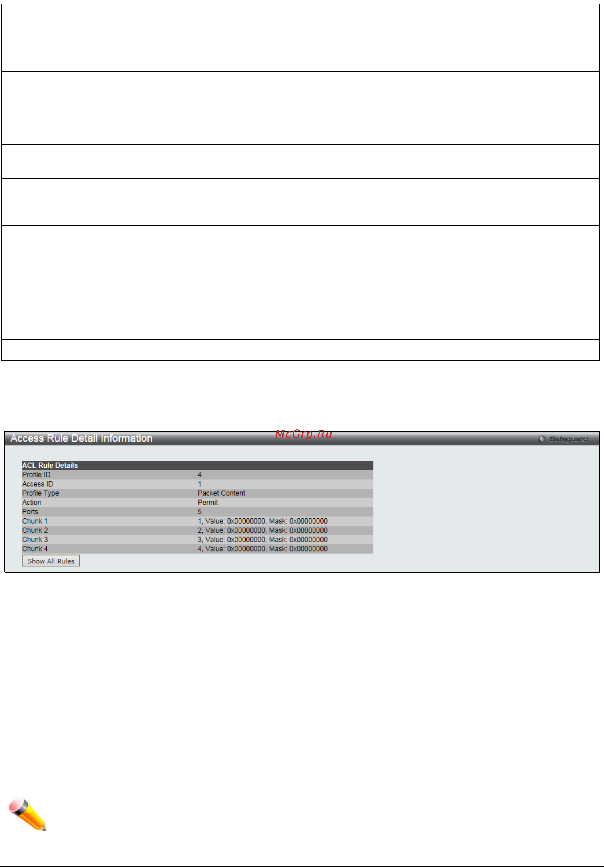 D-Link DGS-1510-28XMP/ME [179/342] Cpu access profile list