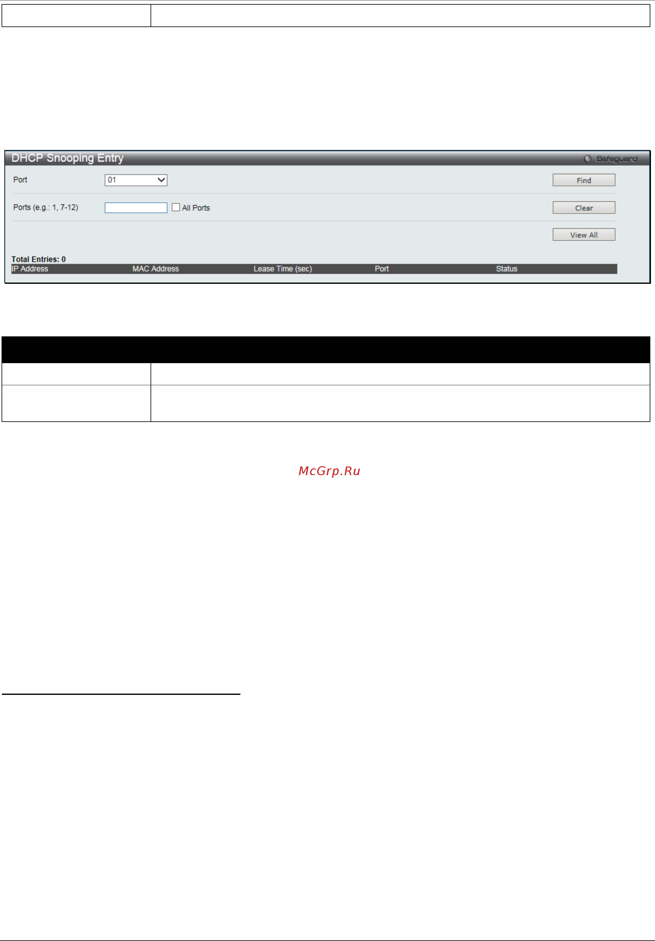 D-Link DGS-1510-28XMP/ME [221/342] Dhcp snooping entry