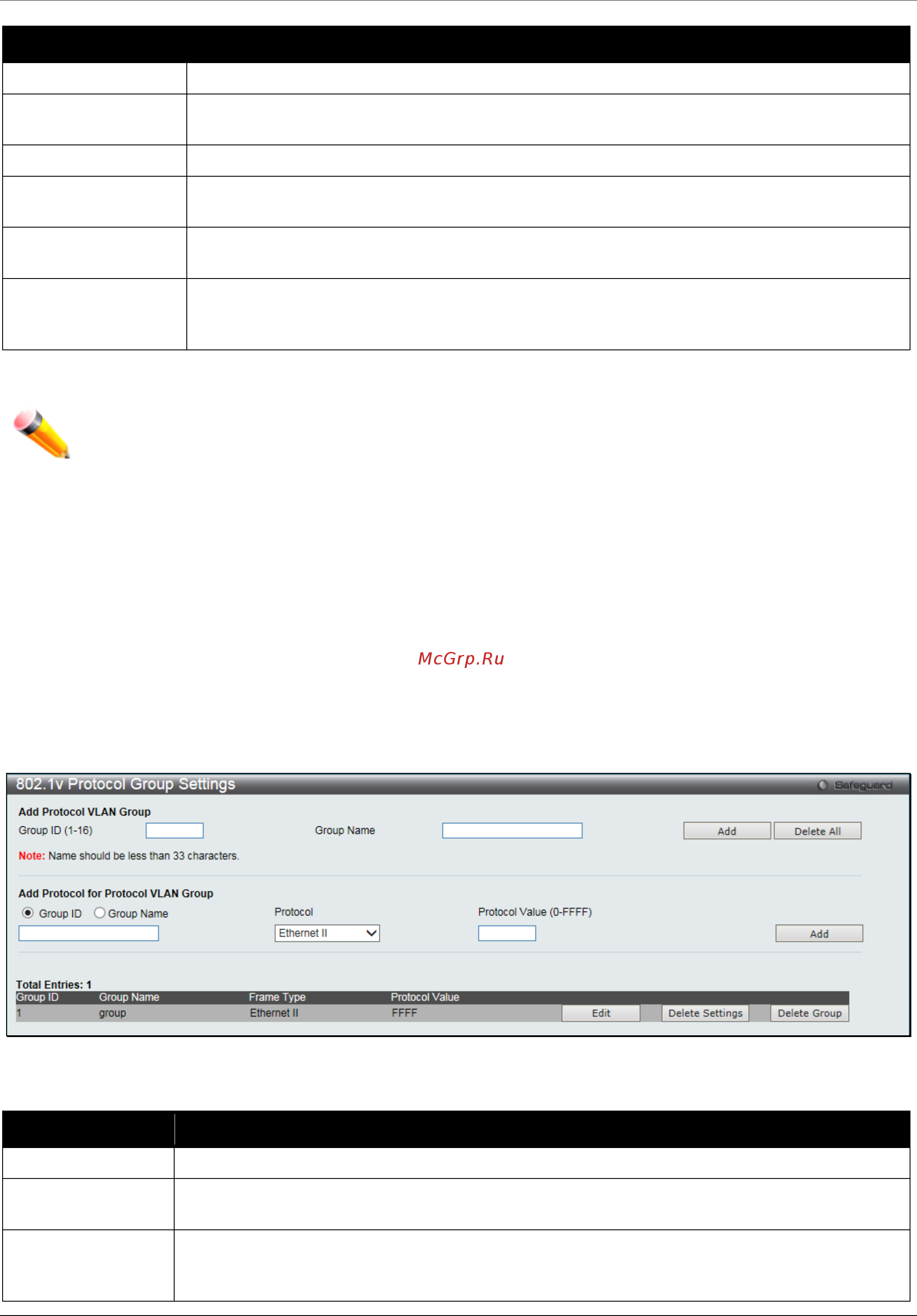 D-Link DGS-1510-28XMP/ME [77/342] V protocol group settings