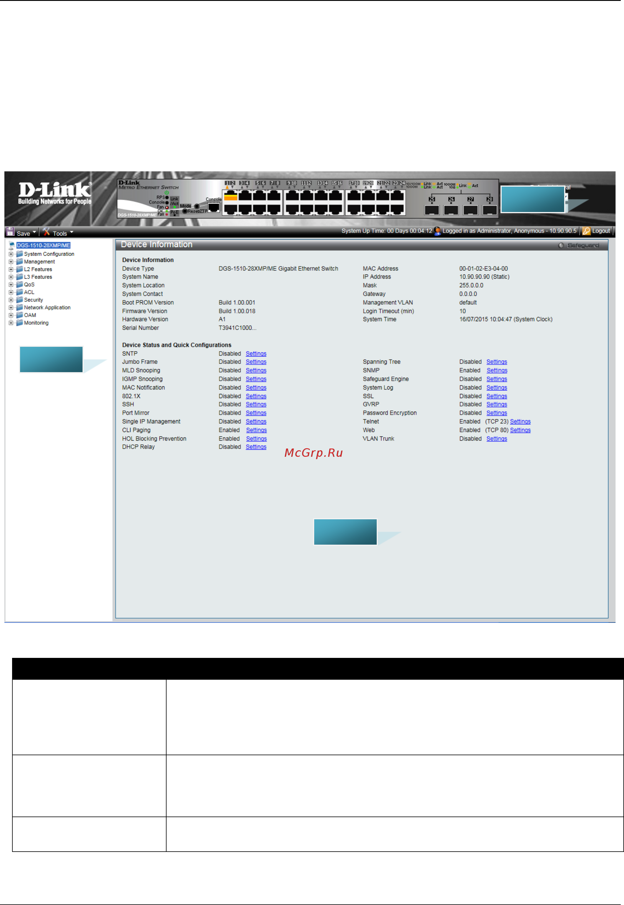 D-Link DGS-1510-10L/ME [40/67] Web based user interface web ui