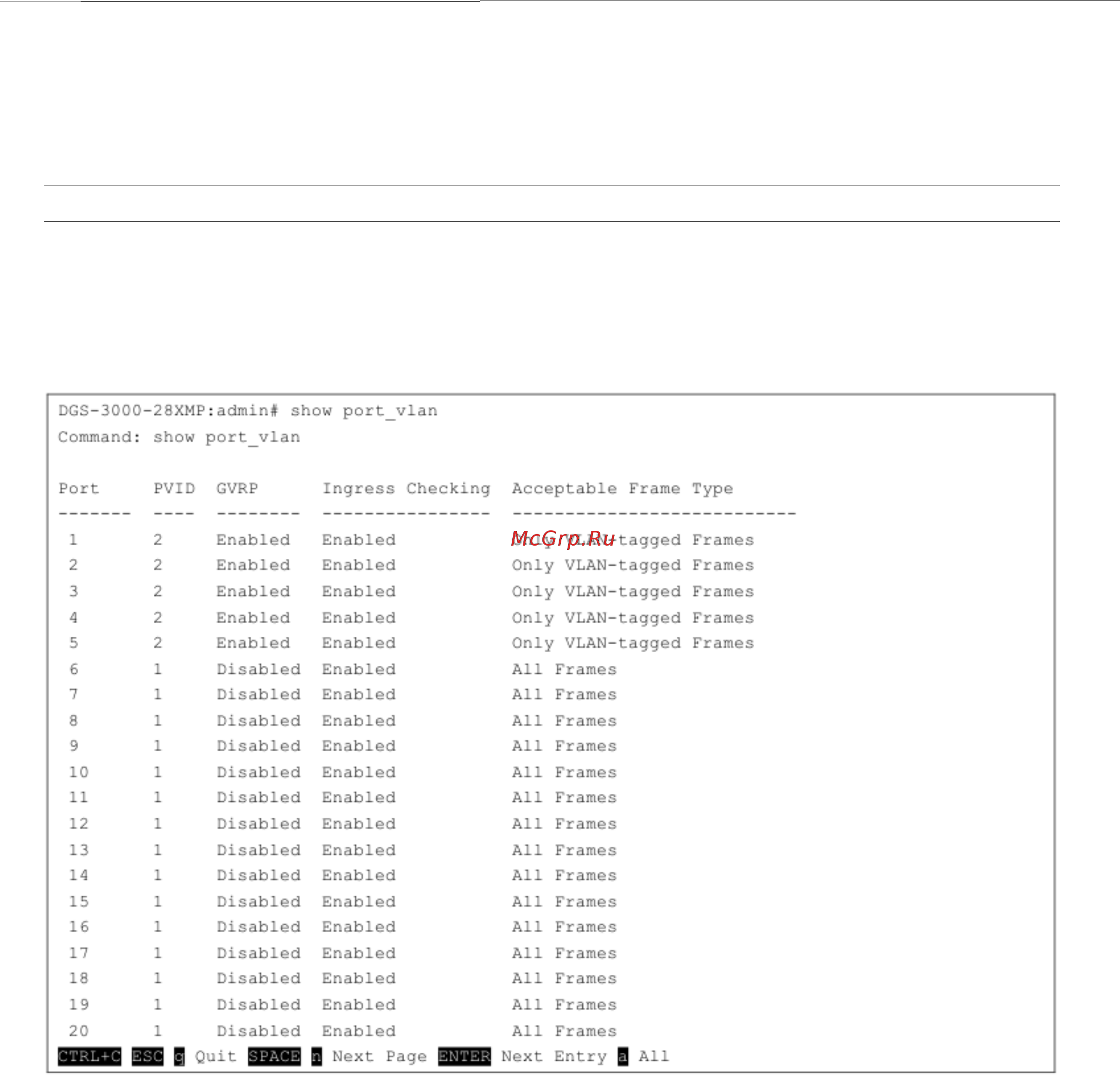 D-Link DGS-3000-20L Руководство пользователя _CLI_ онлайн [35/73] 385506