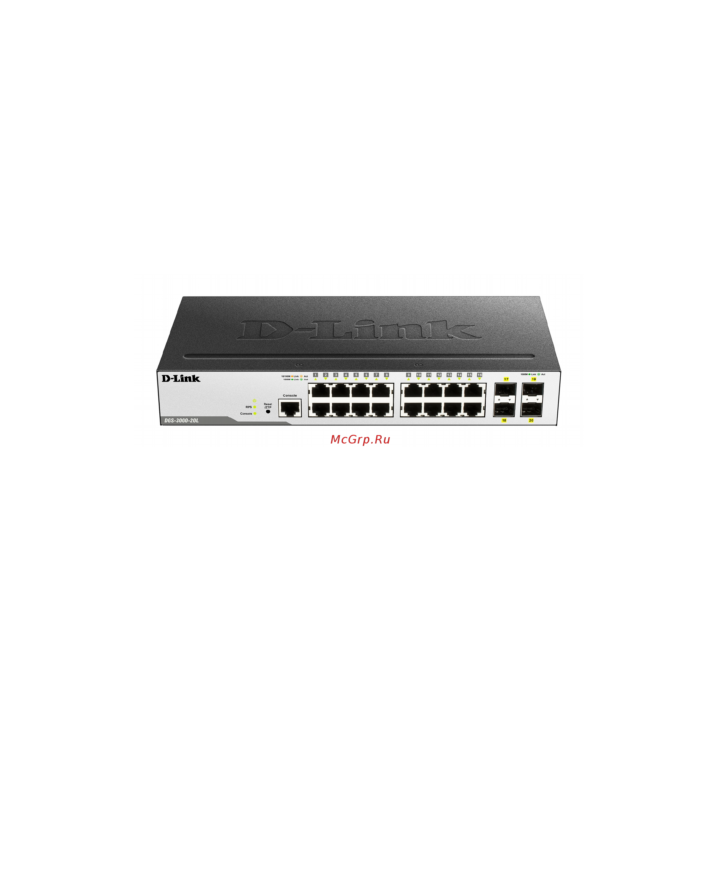 D-Link DGS-3000-20L Краткое руководство по установке онлайн
