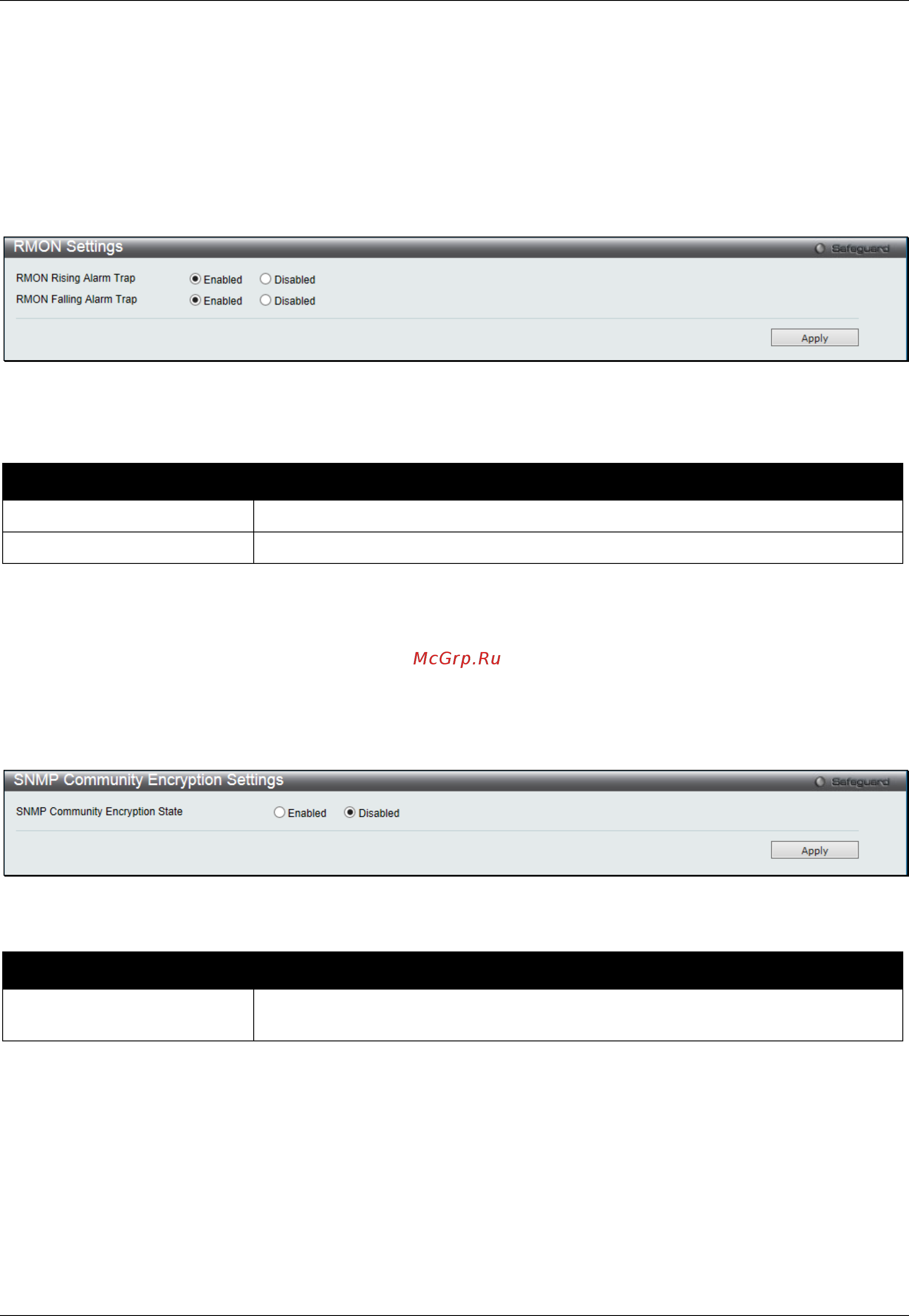 D-Link DGS-3000-28SC [71/444] Rmon settings