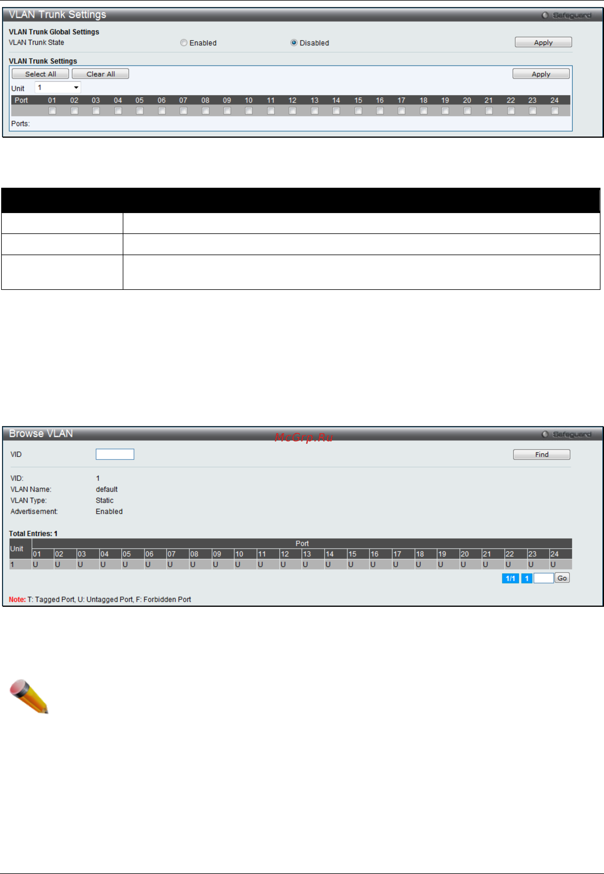 D-Link DGS-3120-24TC/*RI [105/509] Browse vlan