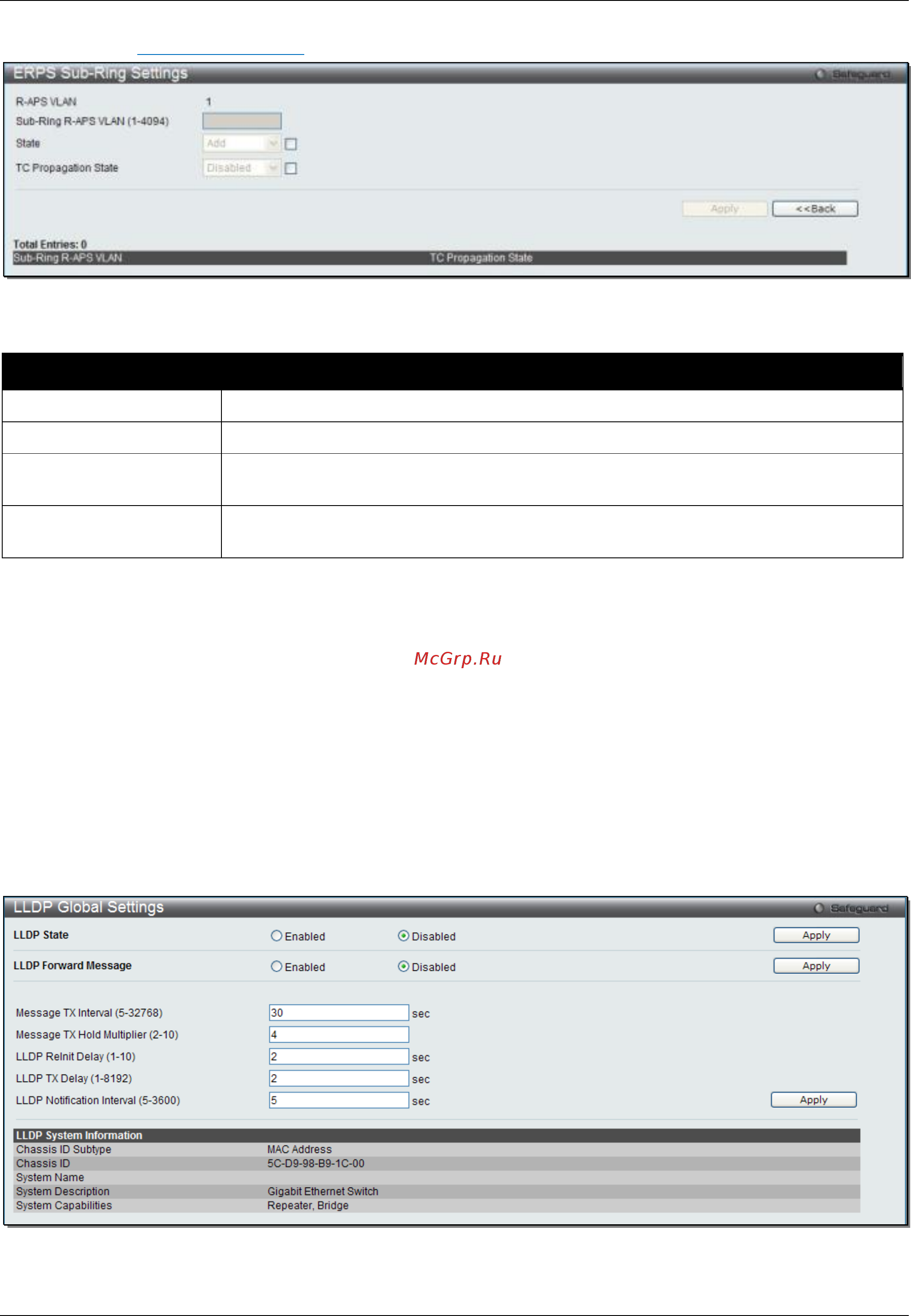 D-Link DGS-3120-24PC/*RI [160/509] Lldp global settings