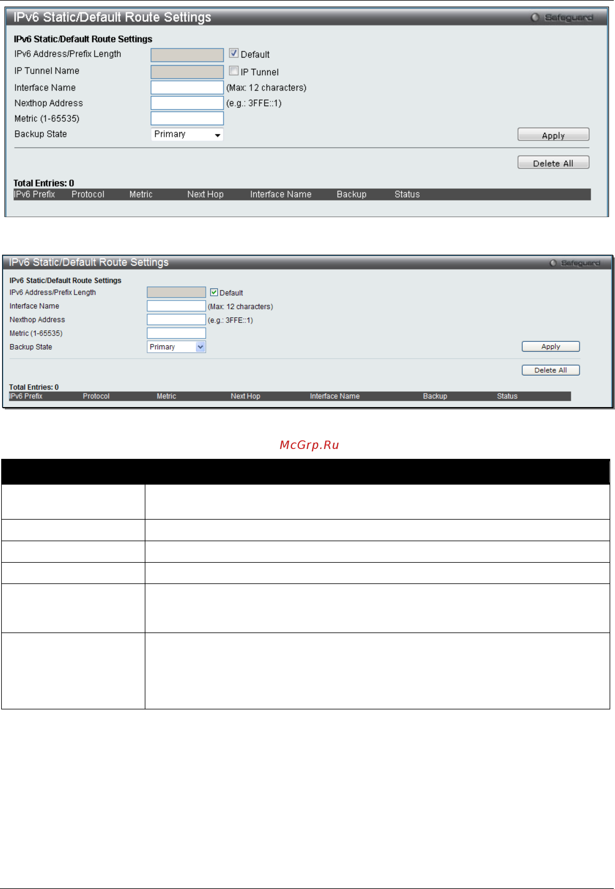 D-Link DGS-3120-24PC/*RI [177/509] Ipv6 route table
