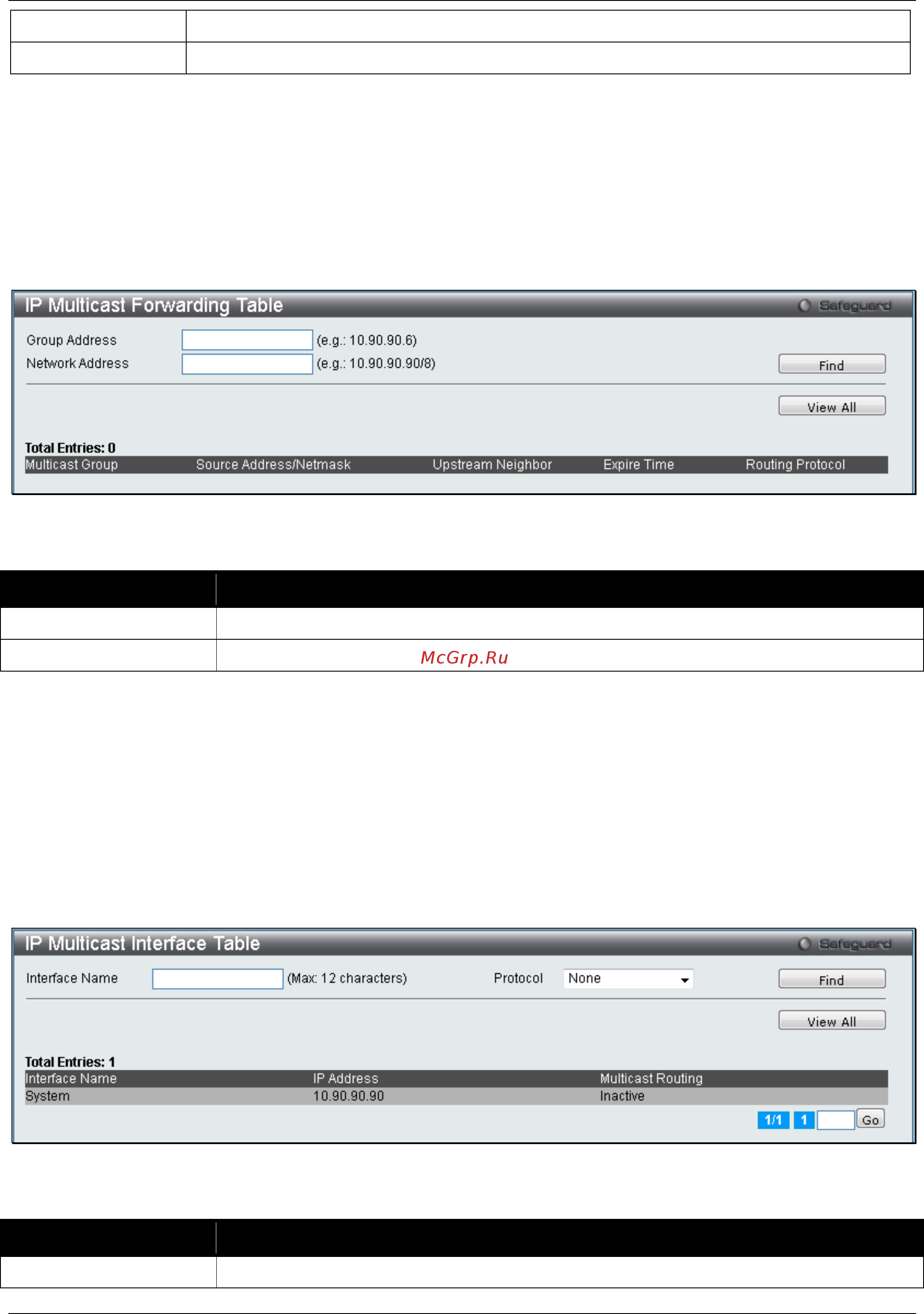 D-Link DGS-3120-48PC/*RI [181/509] Ip multicast forwarding table ri mode only