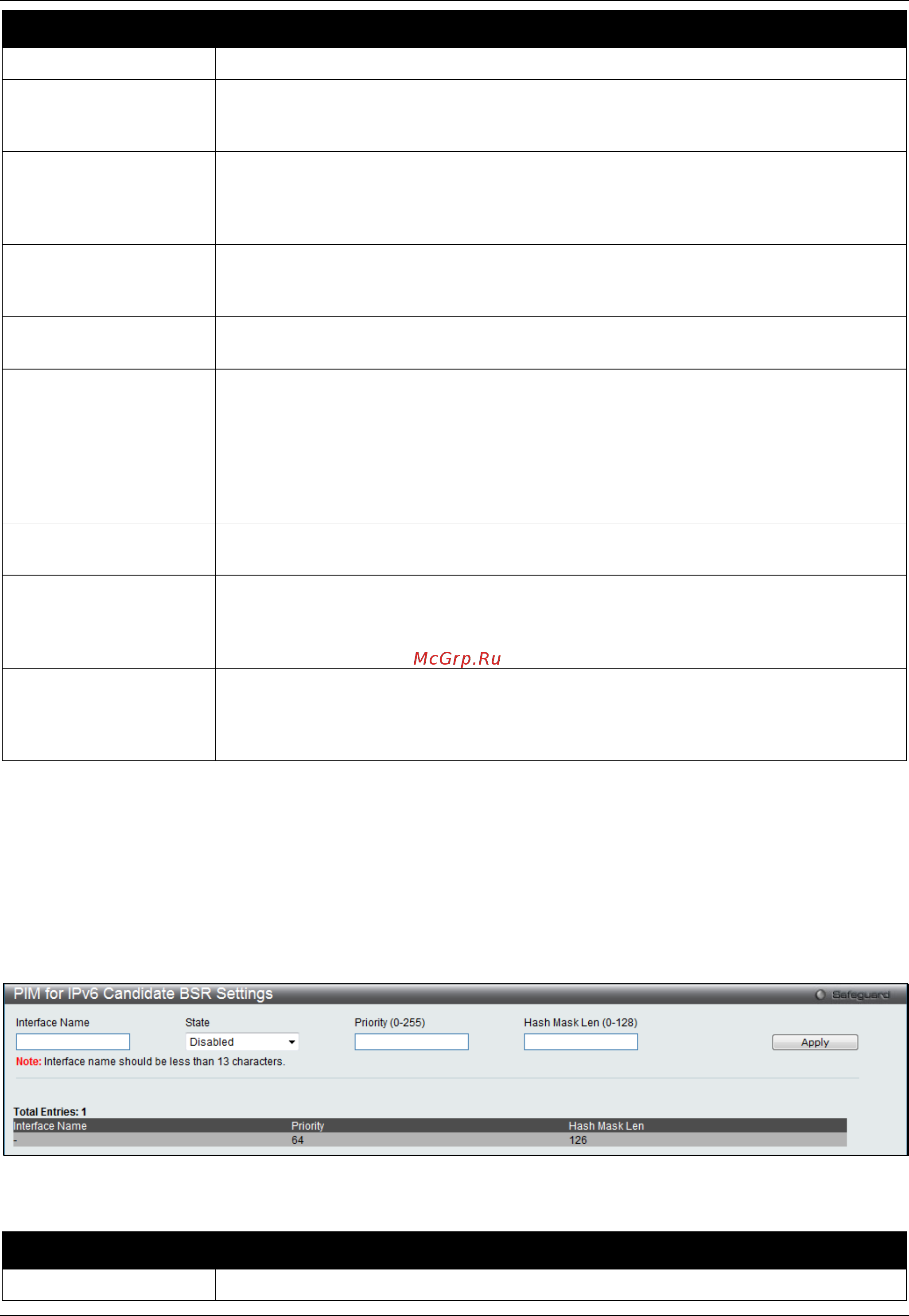 D-Link DGS-3120-24PC/*RI [249/509] Pim for ipv6 candidate bsr settings