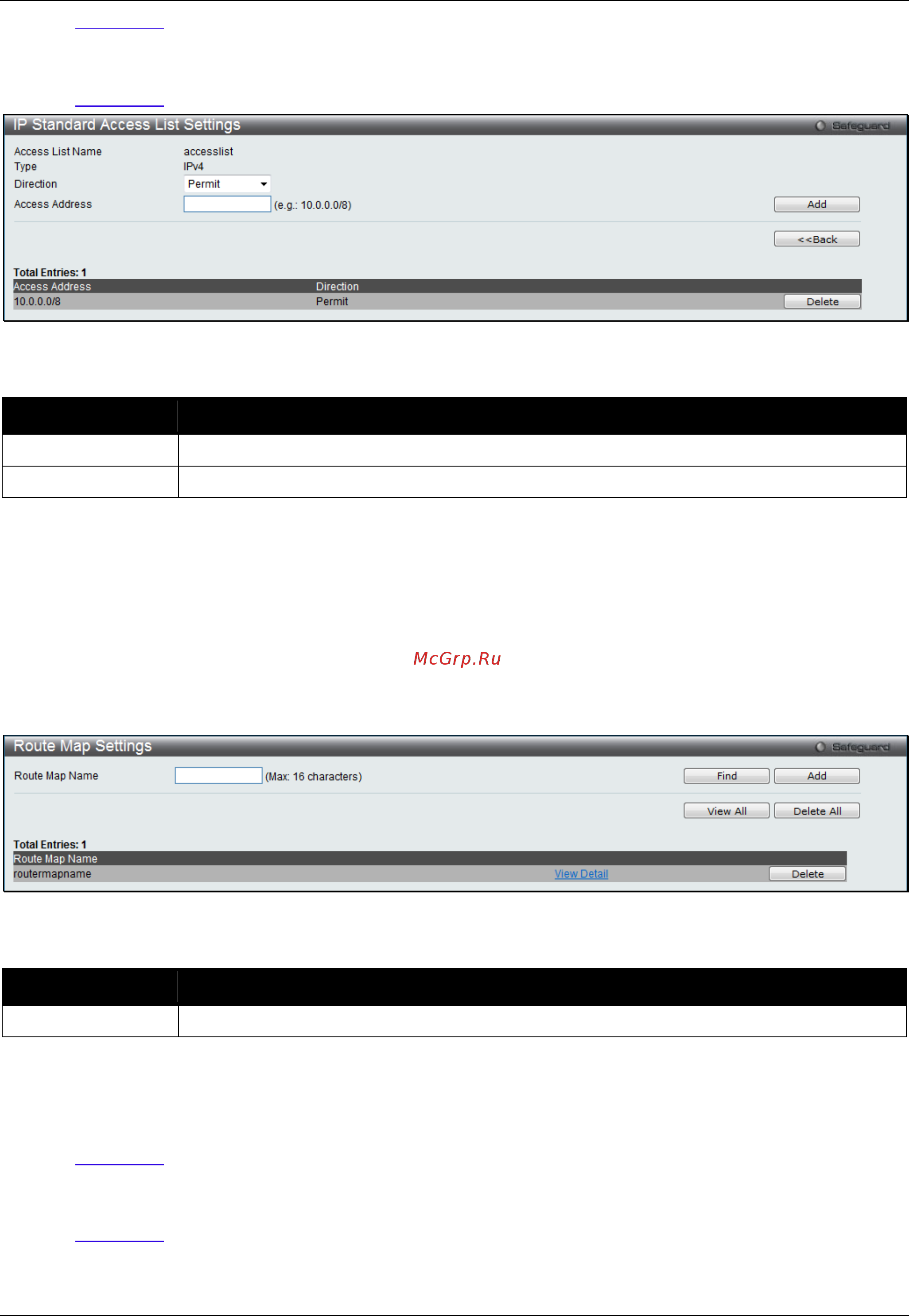 D-Link DGS-3120-48TC/*RI [261/509] Route map settings