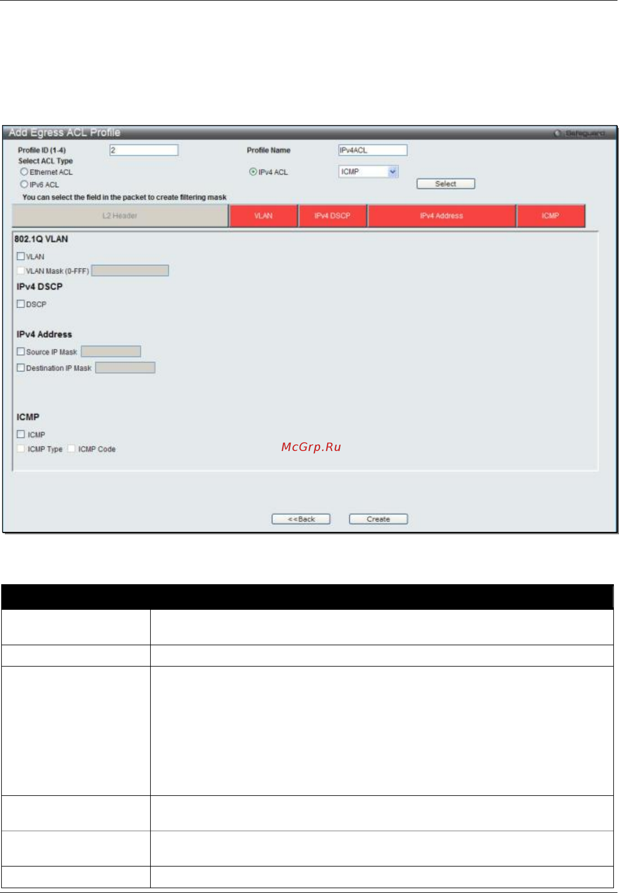 D-Link DGS-3120-24PC/*RI [319/509] Adding an ipv4 acl profile